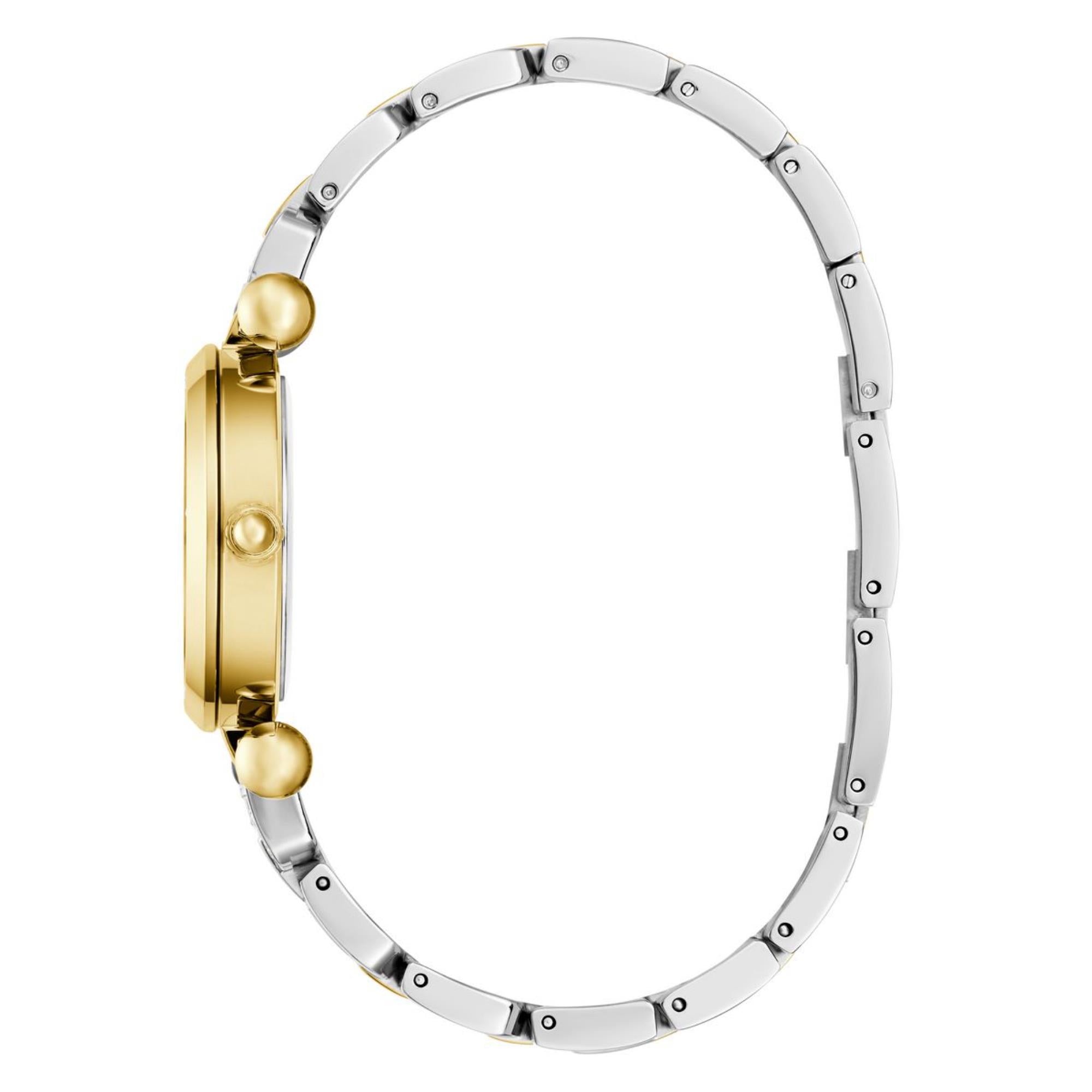 Guess Ginger grünes Zifferblatt Edelstahlarmband Damen Uhr GW0869L1