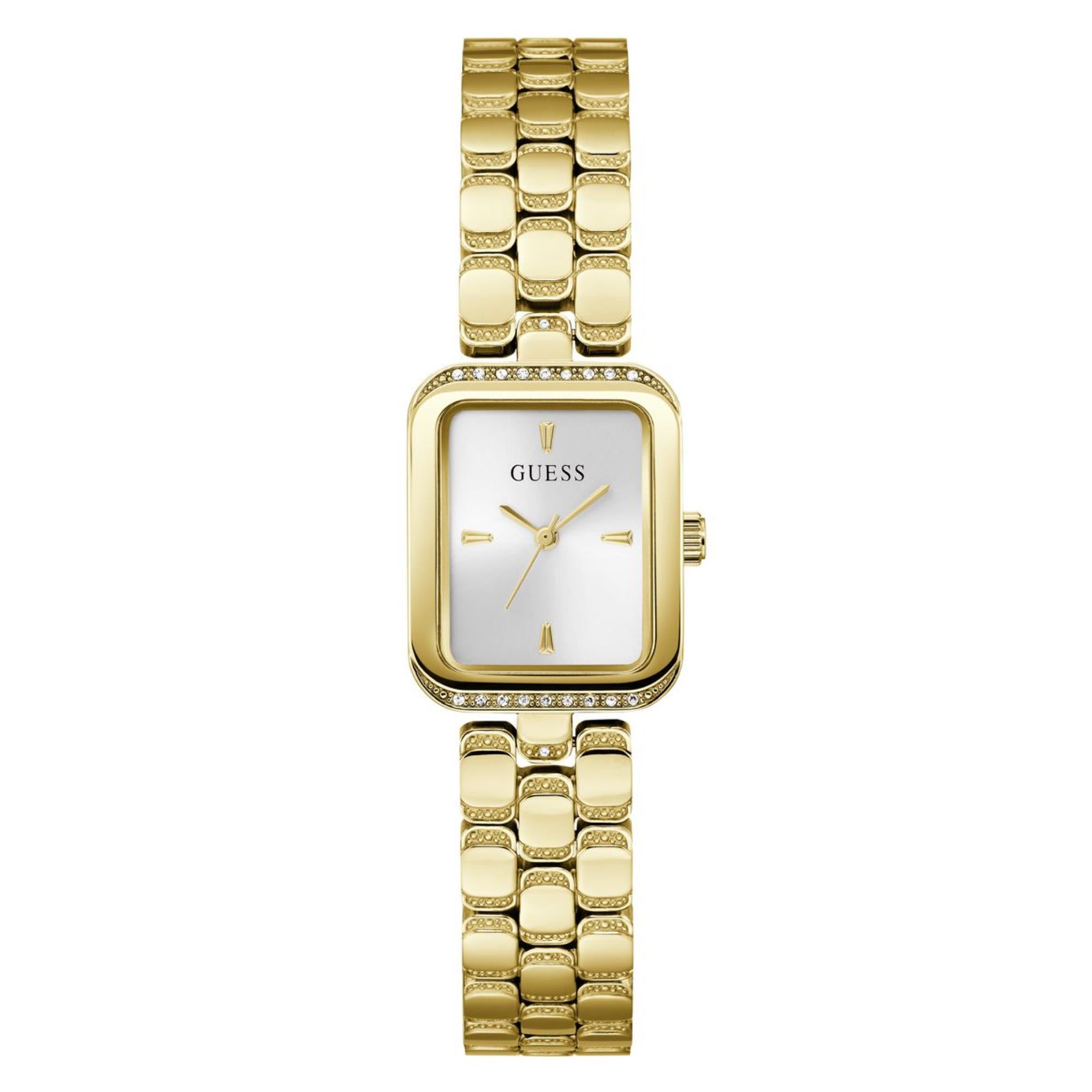 Guess Isla silbernes Zifferblatt Edelstahlarmband Damen Uhr GW0865L2