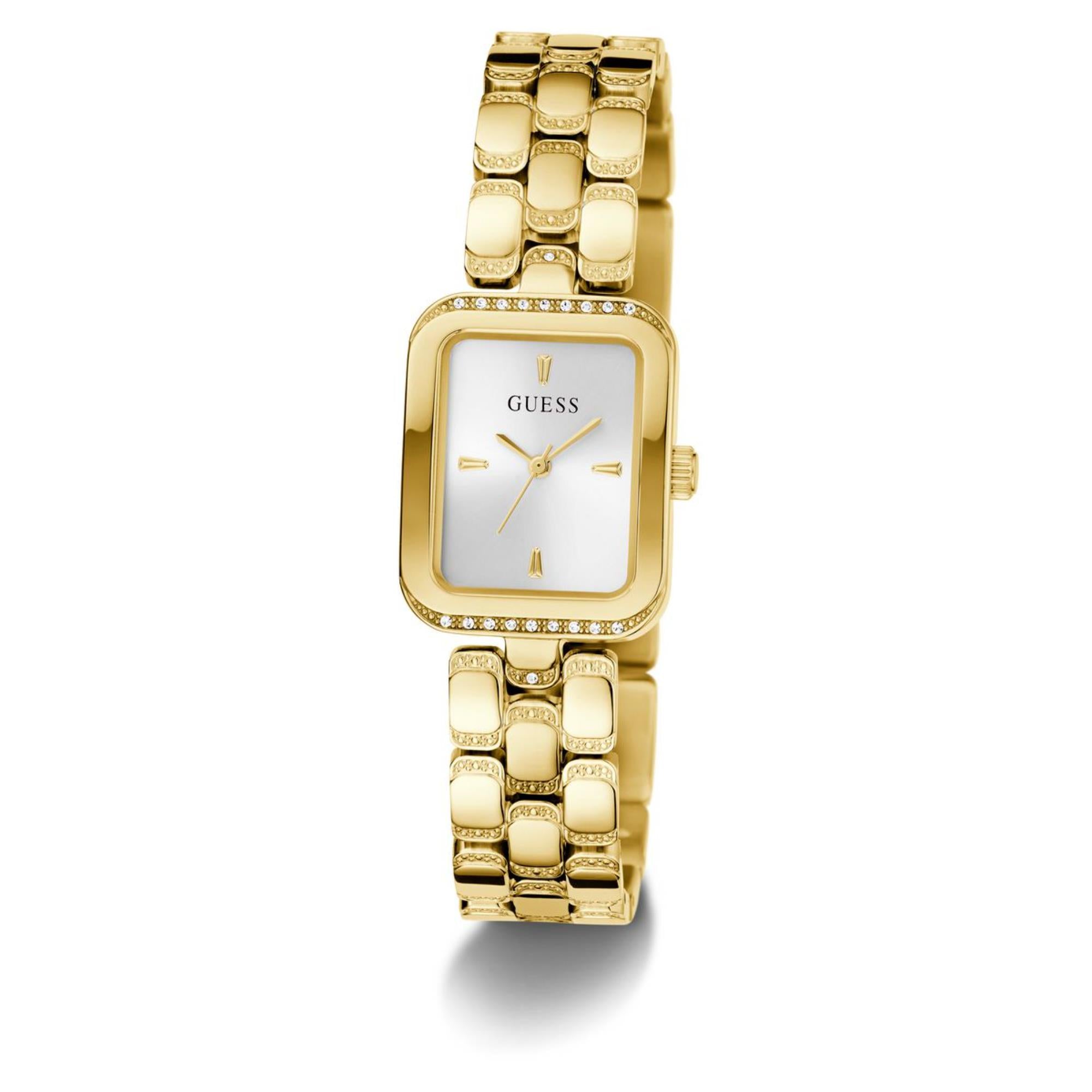 Guess Isla silbernes Zifferblatt Edelstahlarmband Damen Uhr GW0865L2