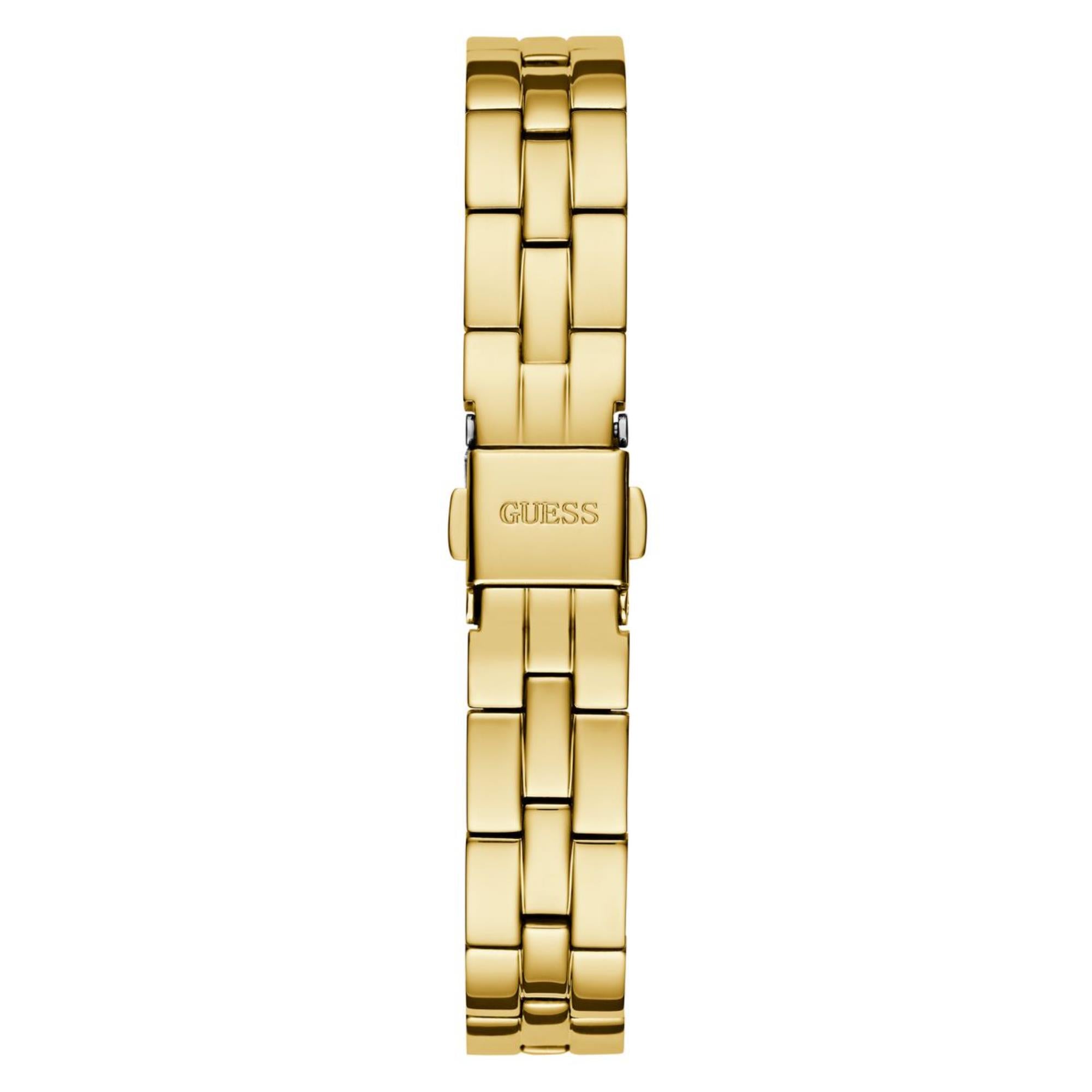 Guess Array Champagner Zifferblatt Edelstahlarmband Damen Uhr GW0762L2