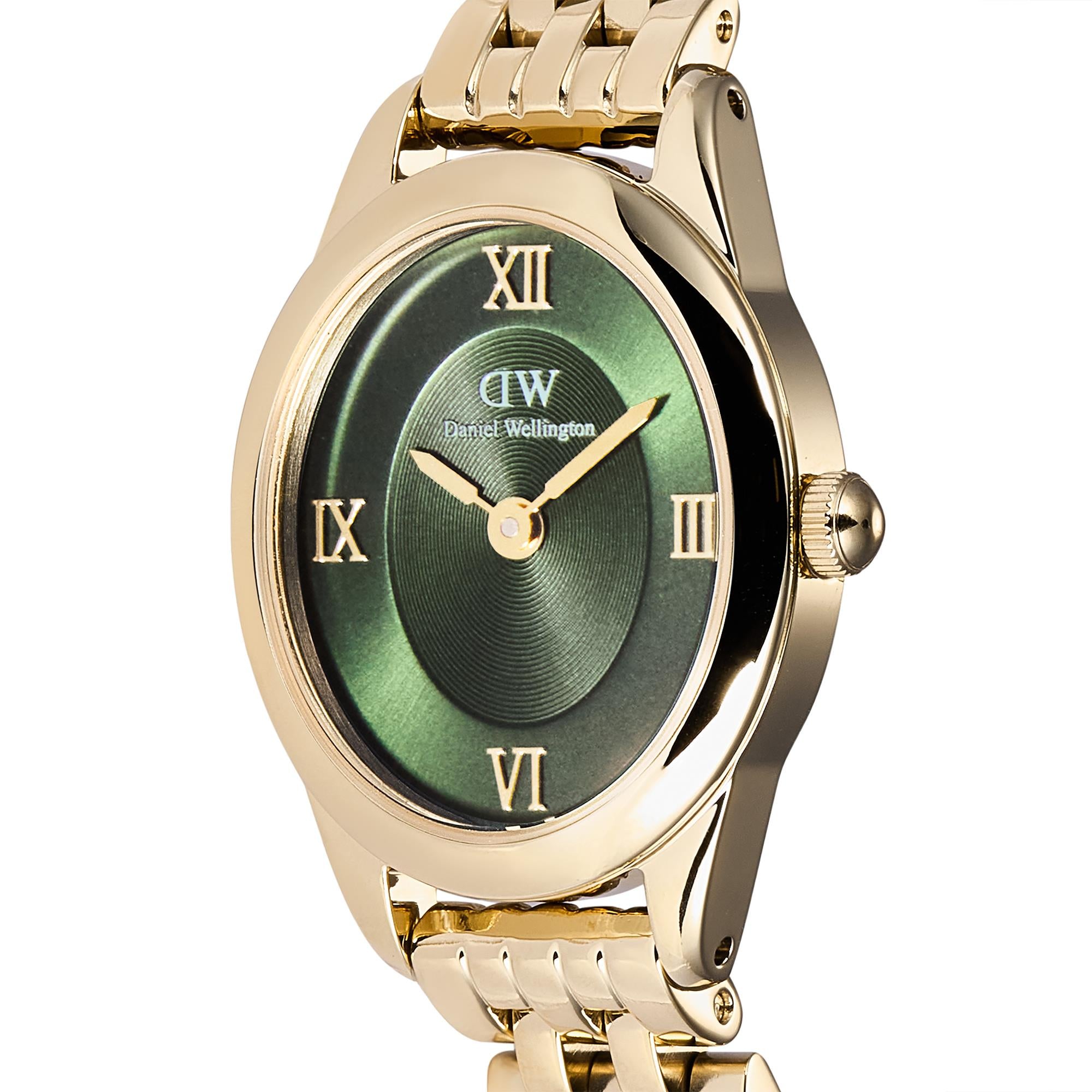 Daniel Wellington Ophelia 22mm Grünes Zifferblatt Stahl Damen Quarz Uhr DW00100804