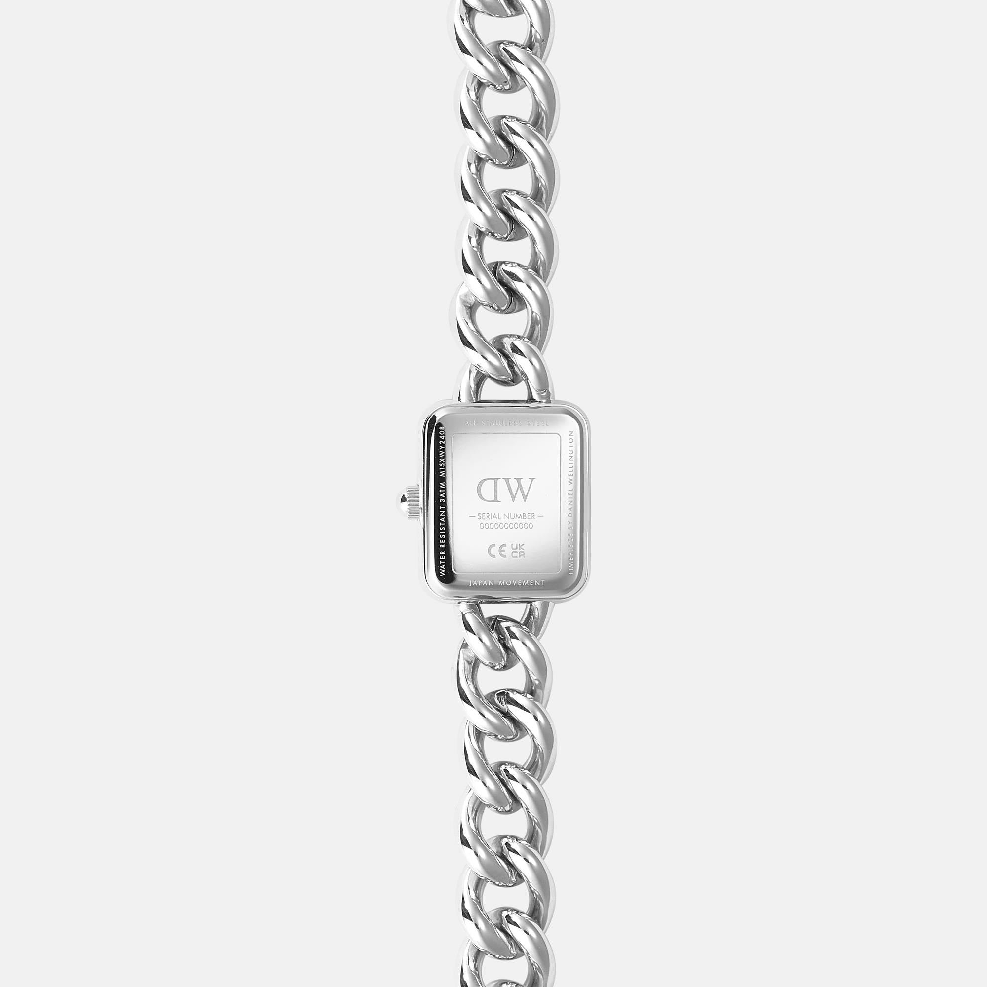 Daniel Wellington Jolie 15mm White Dial Steel Ladies Quartz Watch DW00100834