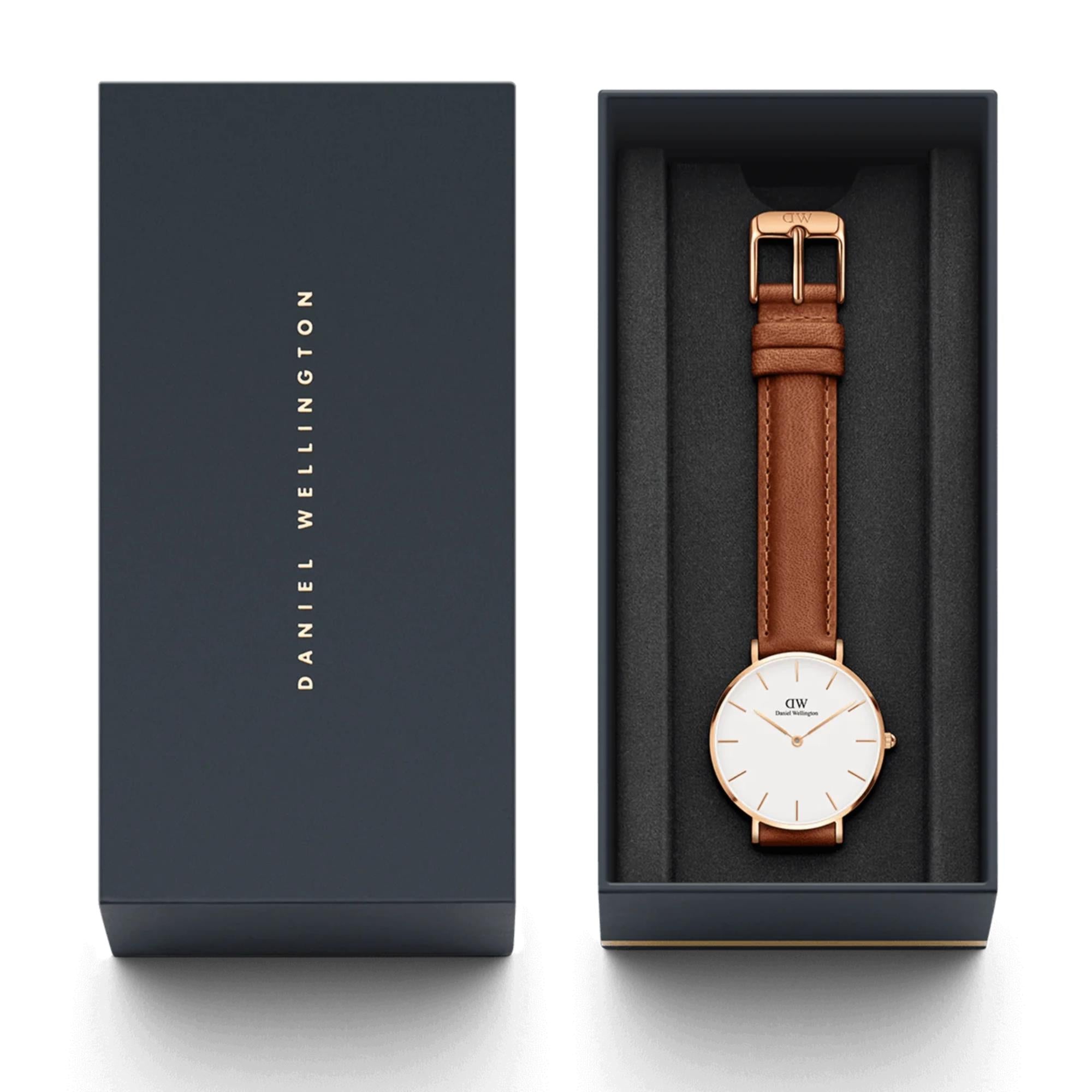 Daniel Wellington Petite 28mm White Dial Steel Ladies Quartz Watch DW00100228