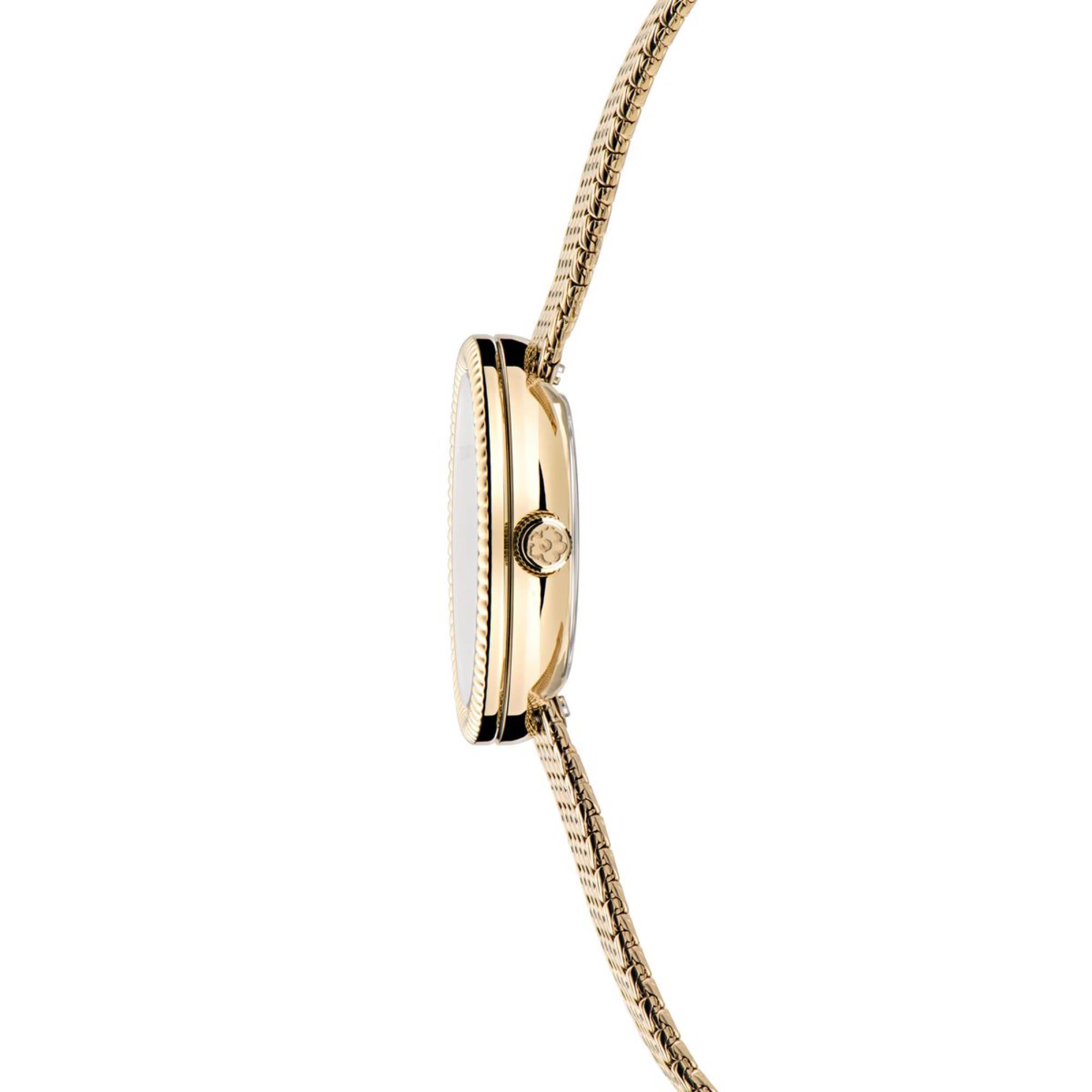 Ted Baker Emily Silbernes Zifferblatt Milanese Mesh Armband Damen Uhr BKPEMF302