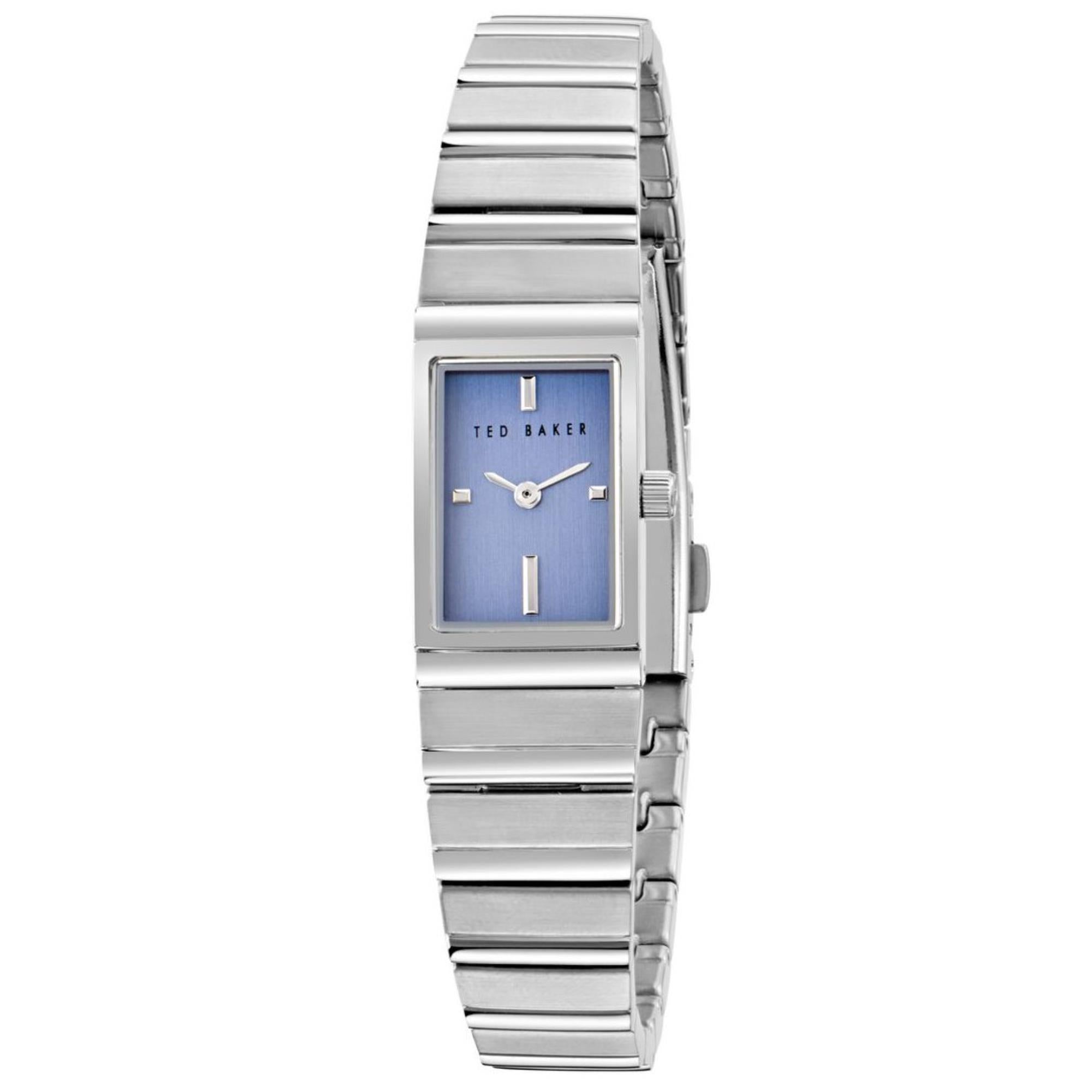 Ted Baker Lileey Blaues Zifferblatt Edelstahlarmband Damen Uhr BKPLLS501