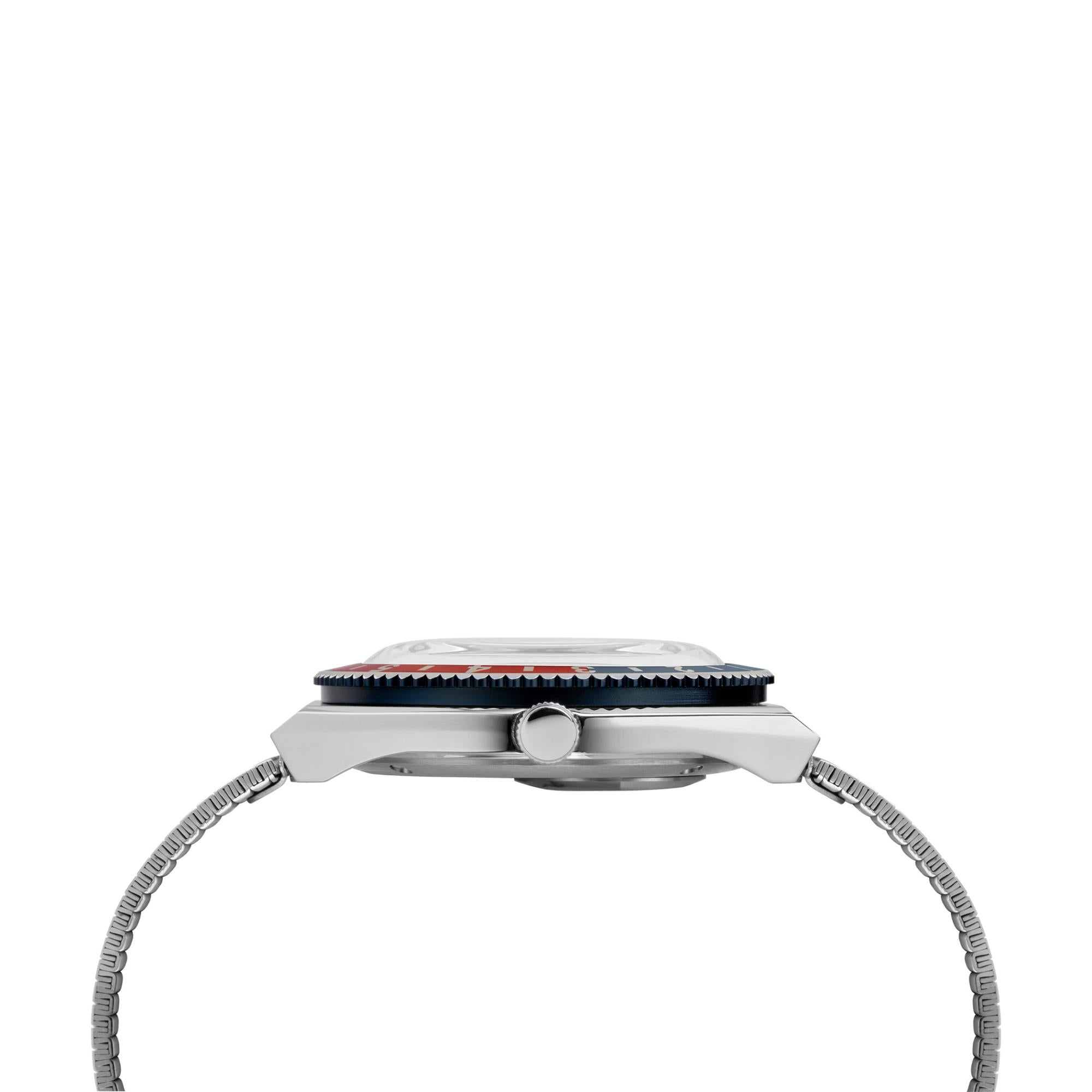 Timex Q 38mm White Dial Steel Mens Quartz Watch TW2U61200
