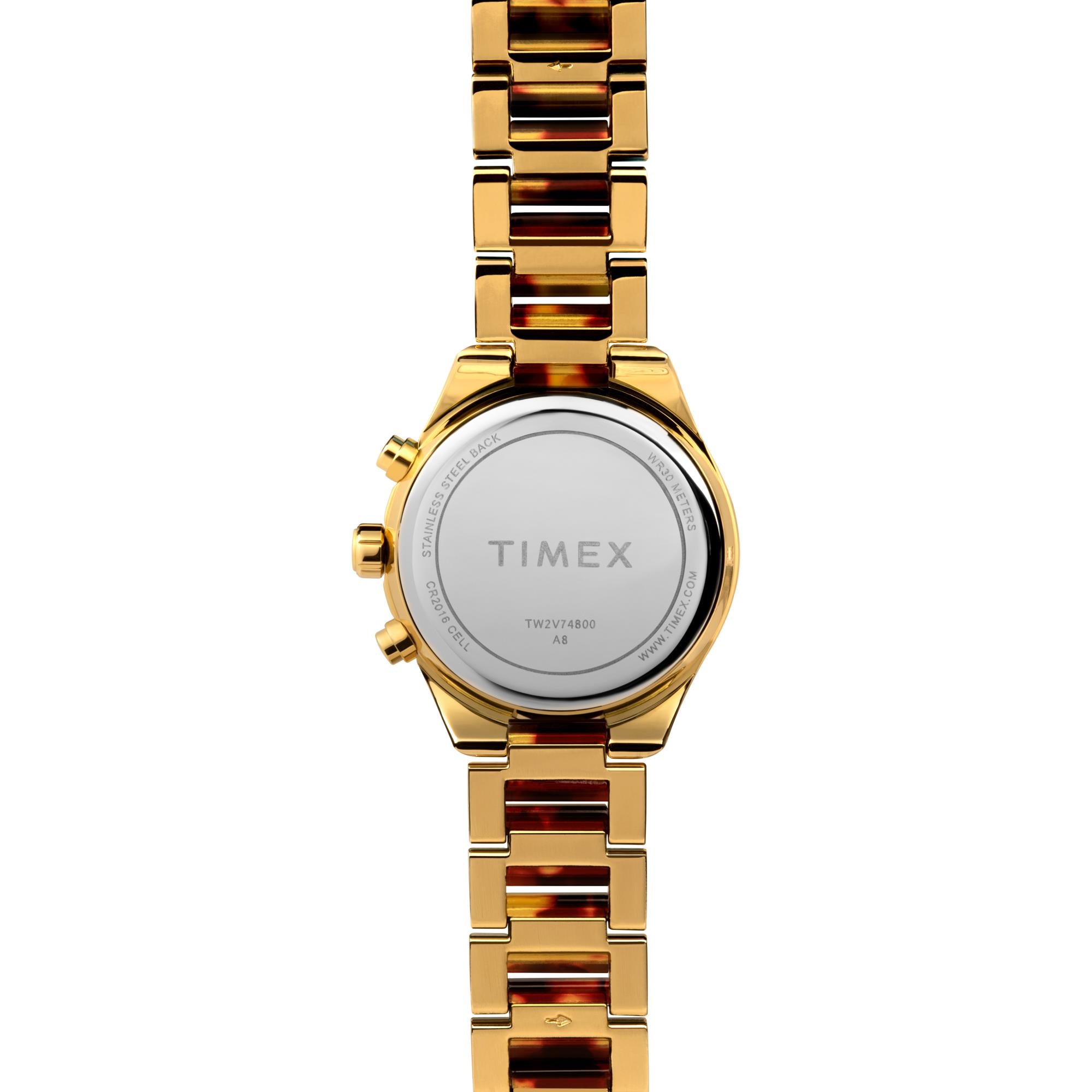 Timex Classic Chronograph Gold Dial Women's Watch TW2V74800