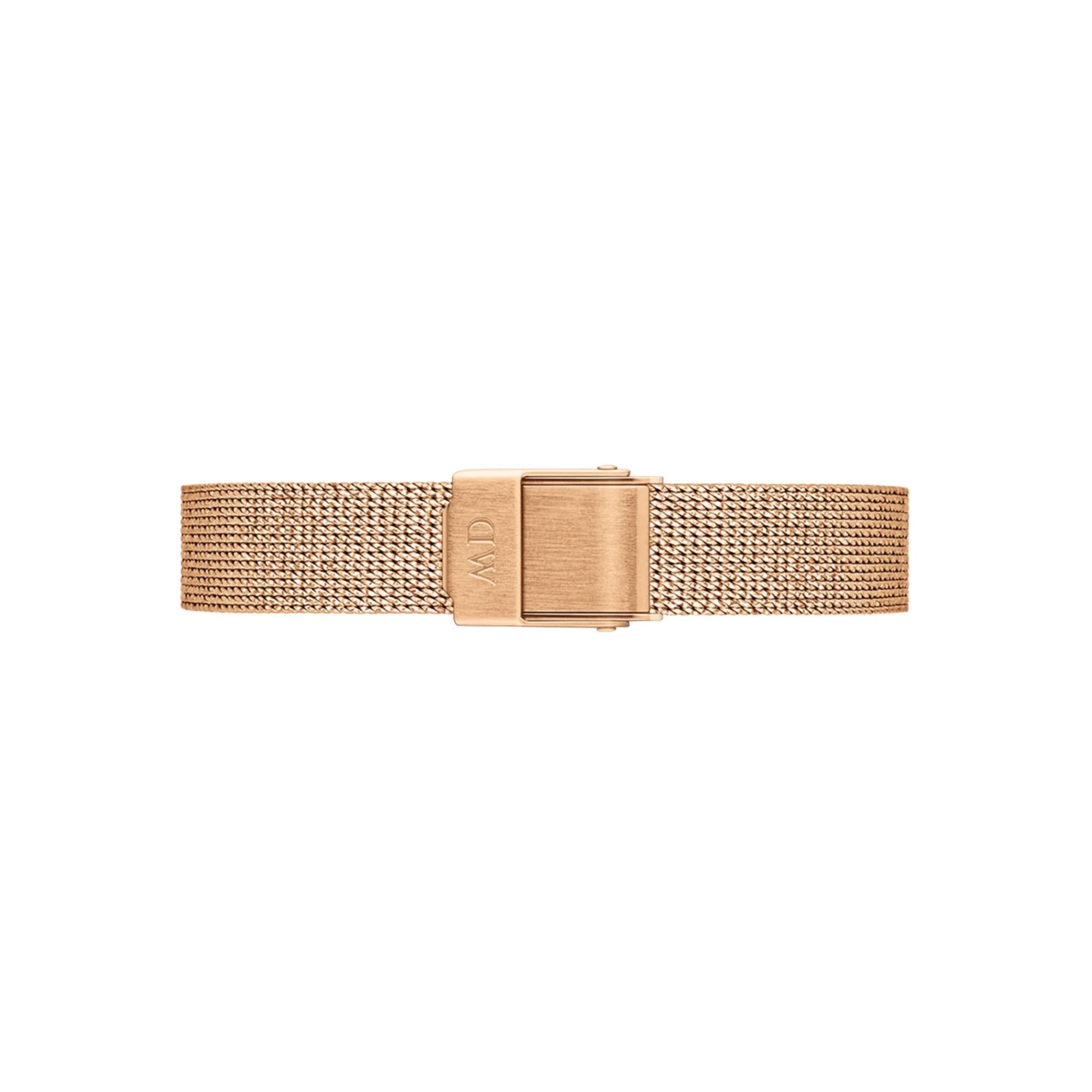 Daniel Wellington Quadro 20mm Schwarzes Zifferblatt Stahl Damen Quarz Uhr DW00100432