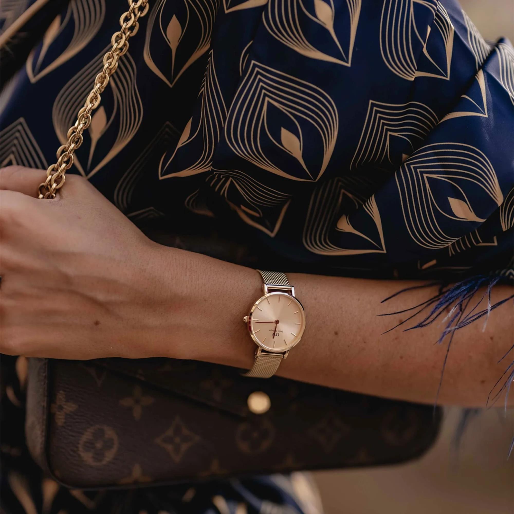 Daniel Wellington Petite 32mm Rose Gold Dial Steel Ladies Quartz Watch DW00100471