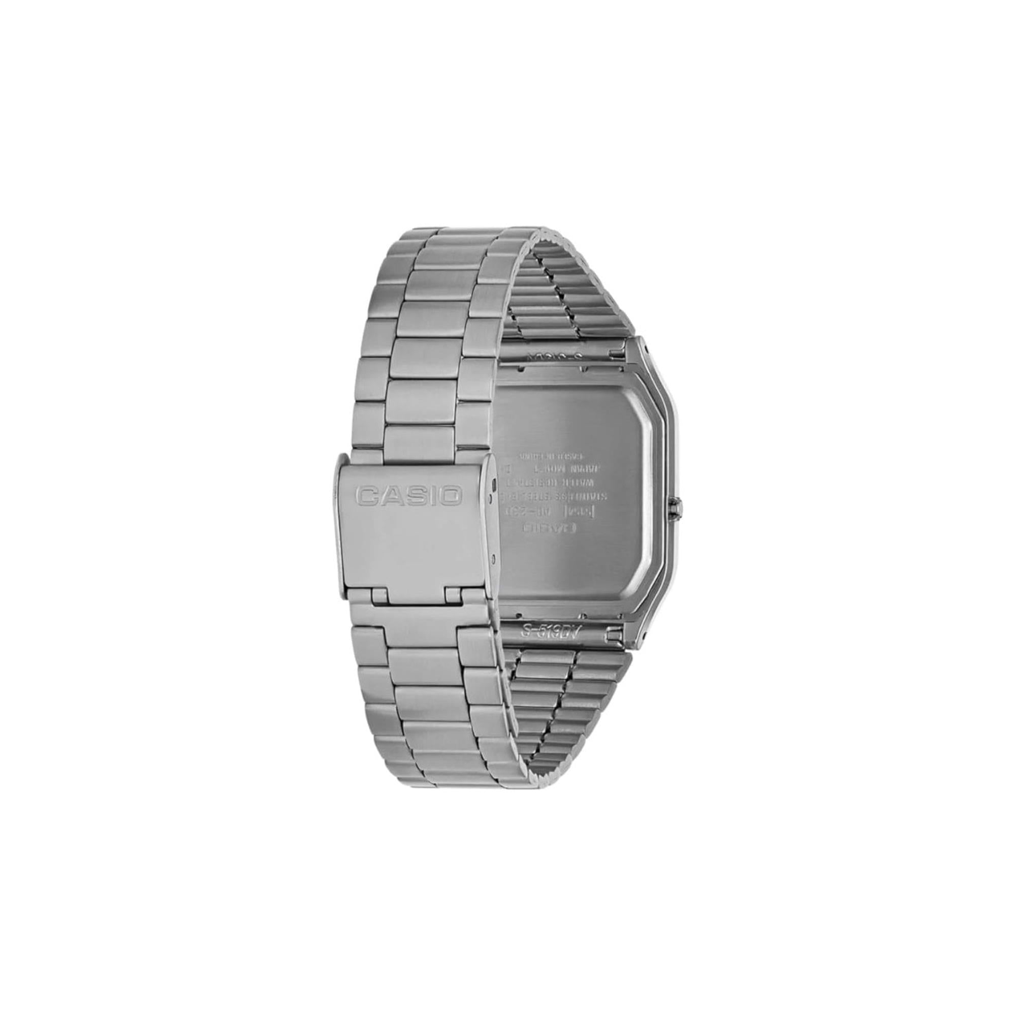 Casio Collection Quartz Black Dial Steel Strap Watch AQ-230A-1DMQYES