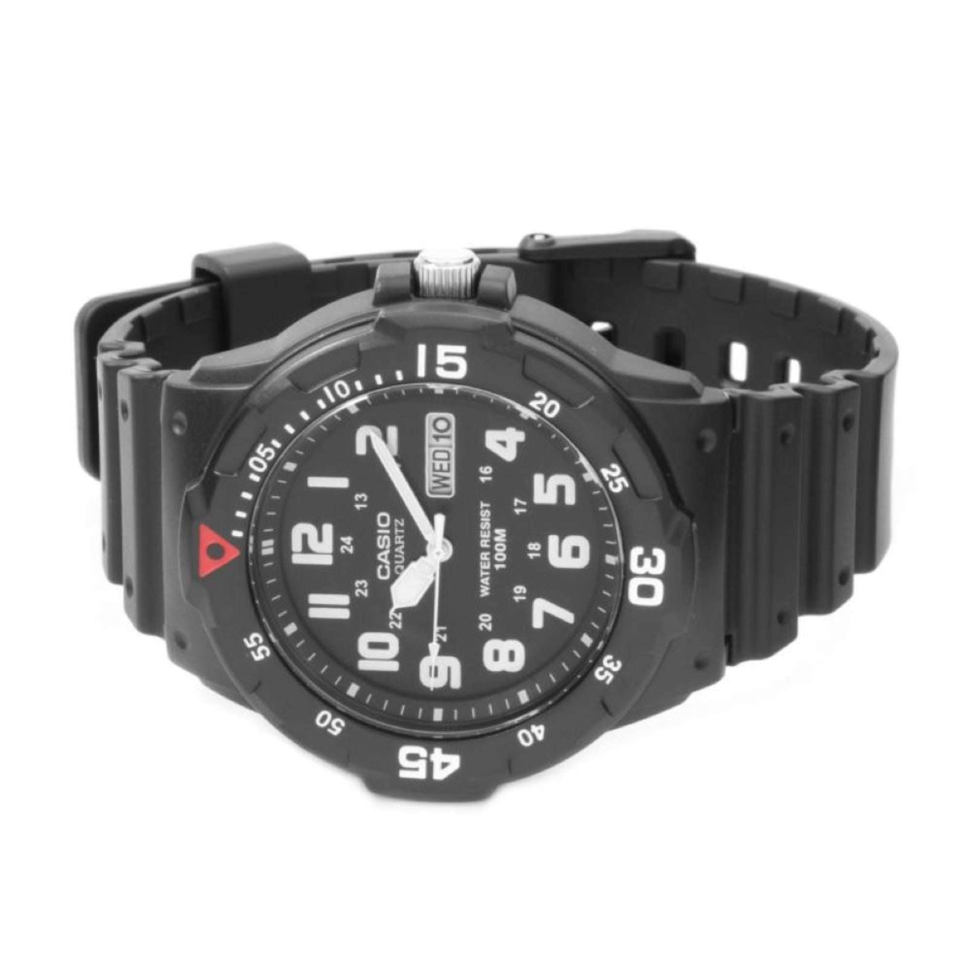 Casio Collection Sports Black Dial Resin Strap Men's Watch MRW-200H-1BVES