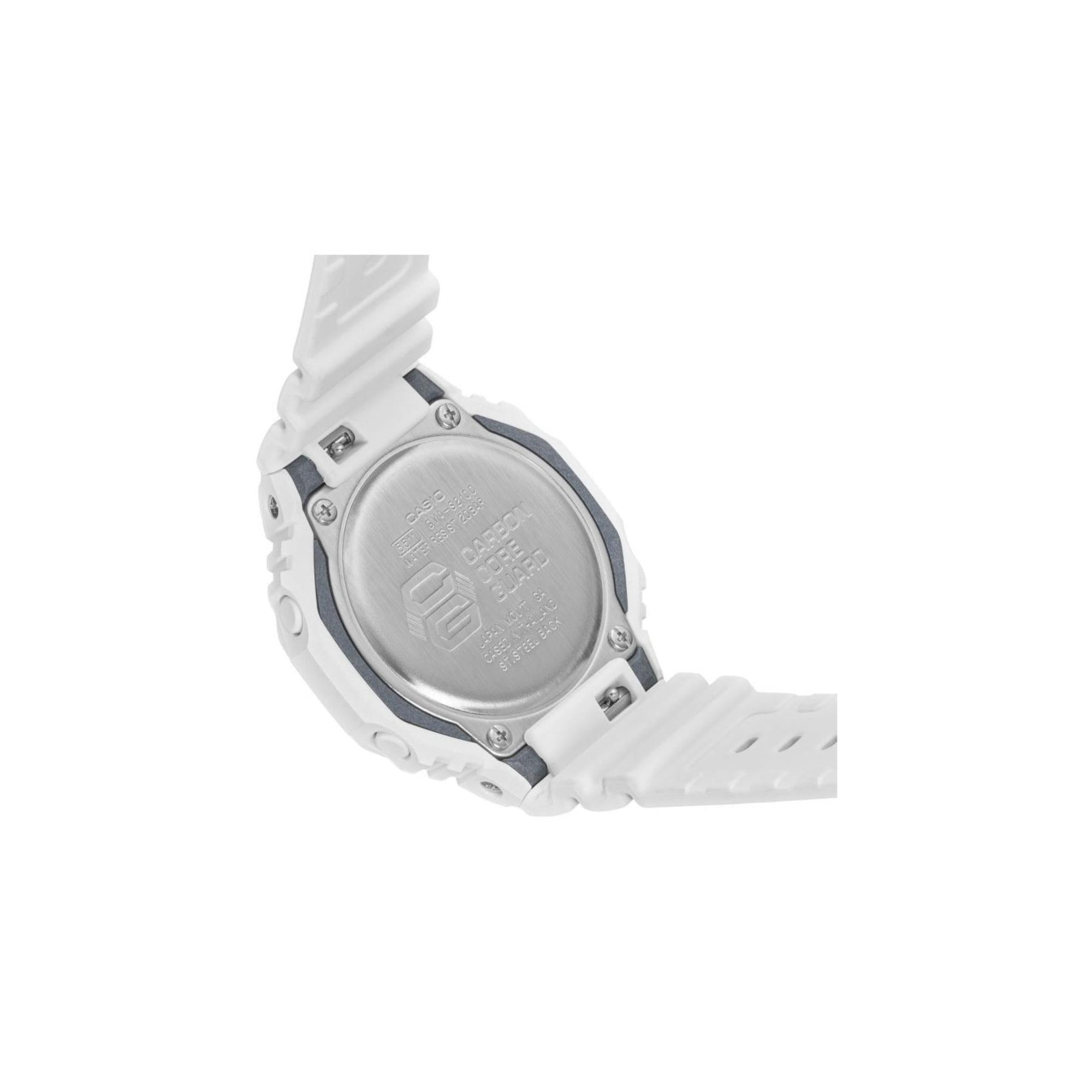 Casio G-Shock Mini Casioak Digital Quarz Weißes Harzarmband Damen Uhr GMA-S2100-7AER