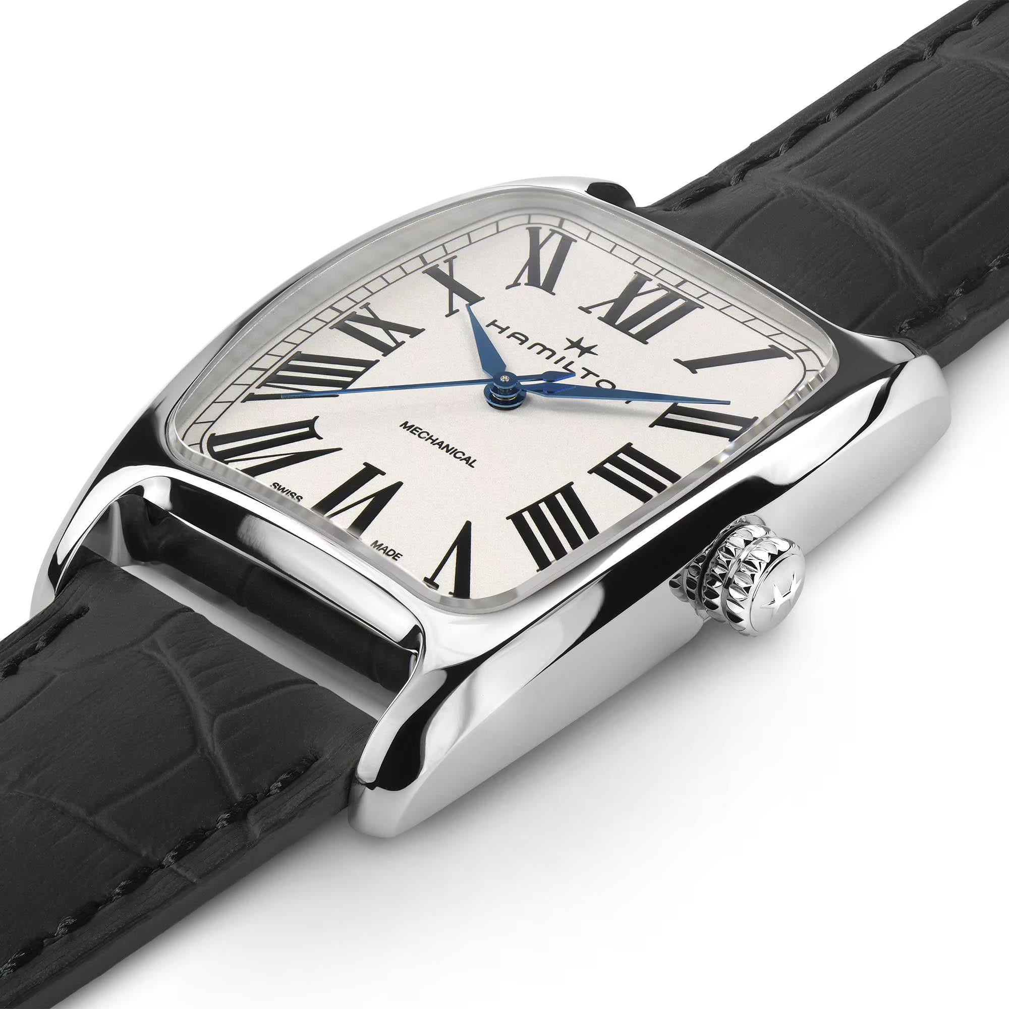 Hamilton American Classic 34mm White Dial Leather Ladies Mechanical Watch H13519711