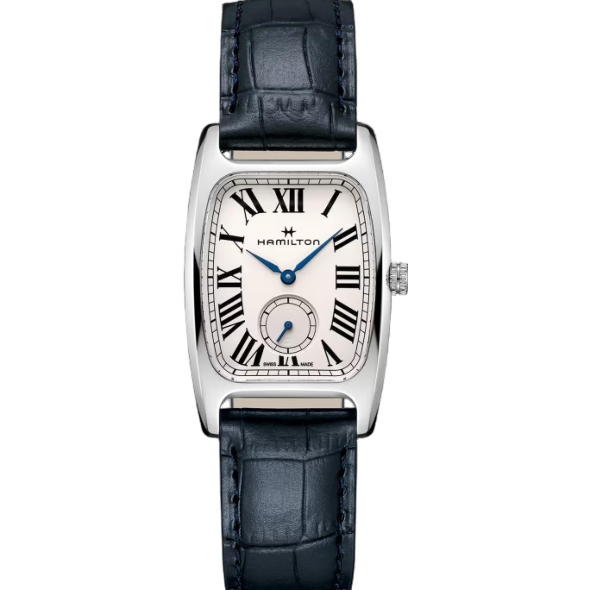Hamilton American Classic 27mm Small Second White Dial Leather Ladies Quartz Watch H13421611