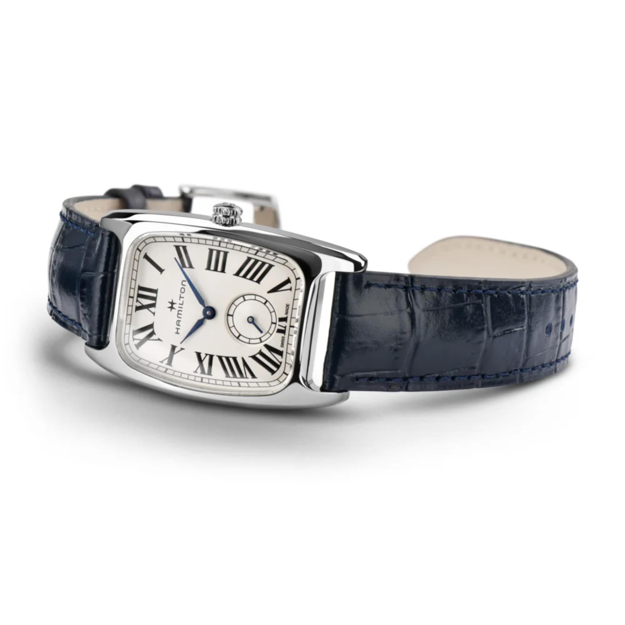 Hamilton American Classic 27mm Small Second White Dial Leather Ladies Quartz Watch H13421611