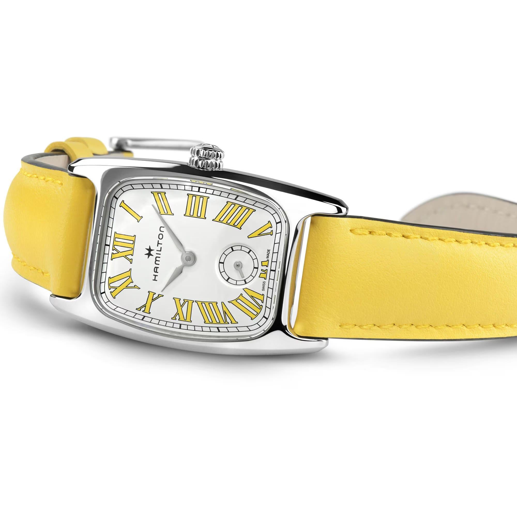 Hamilton American Classic 24mm Small Second White Dial Leather Ladies Quartz Watch H13321812