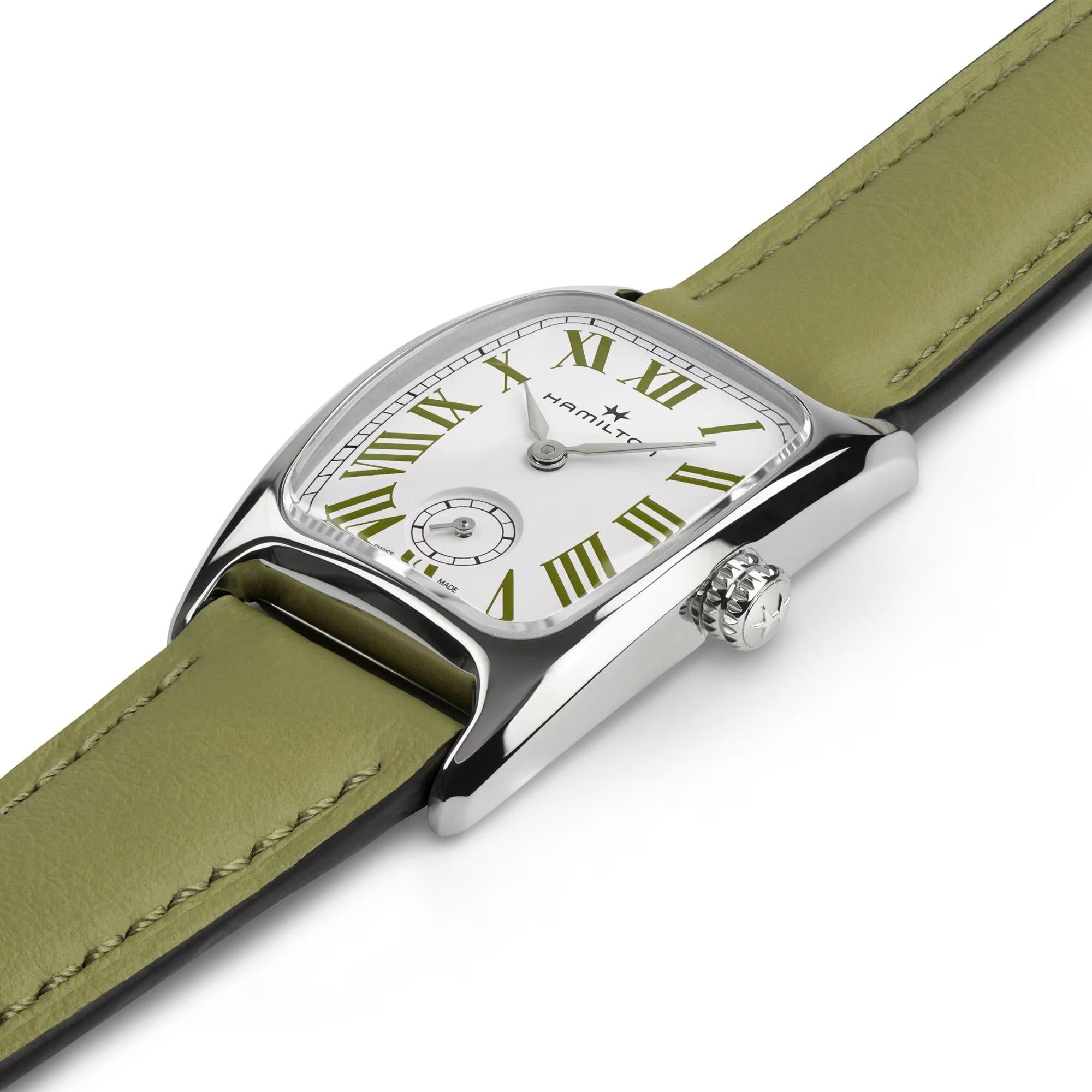 Hamilton American Classic 24mm Small Second White Dial Leather Ladies Quartz Watch H13321813