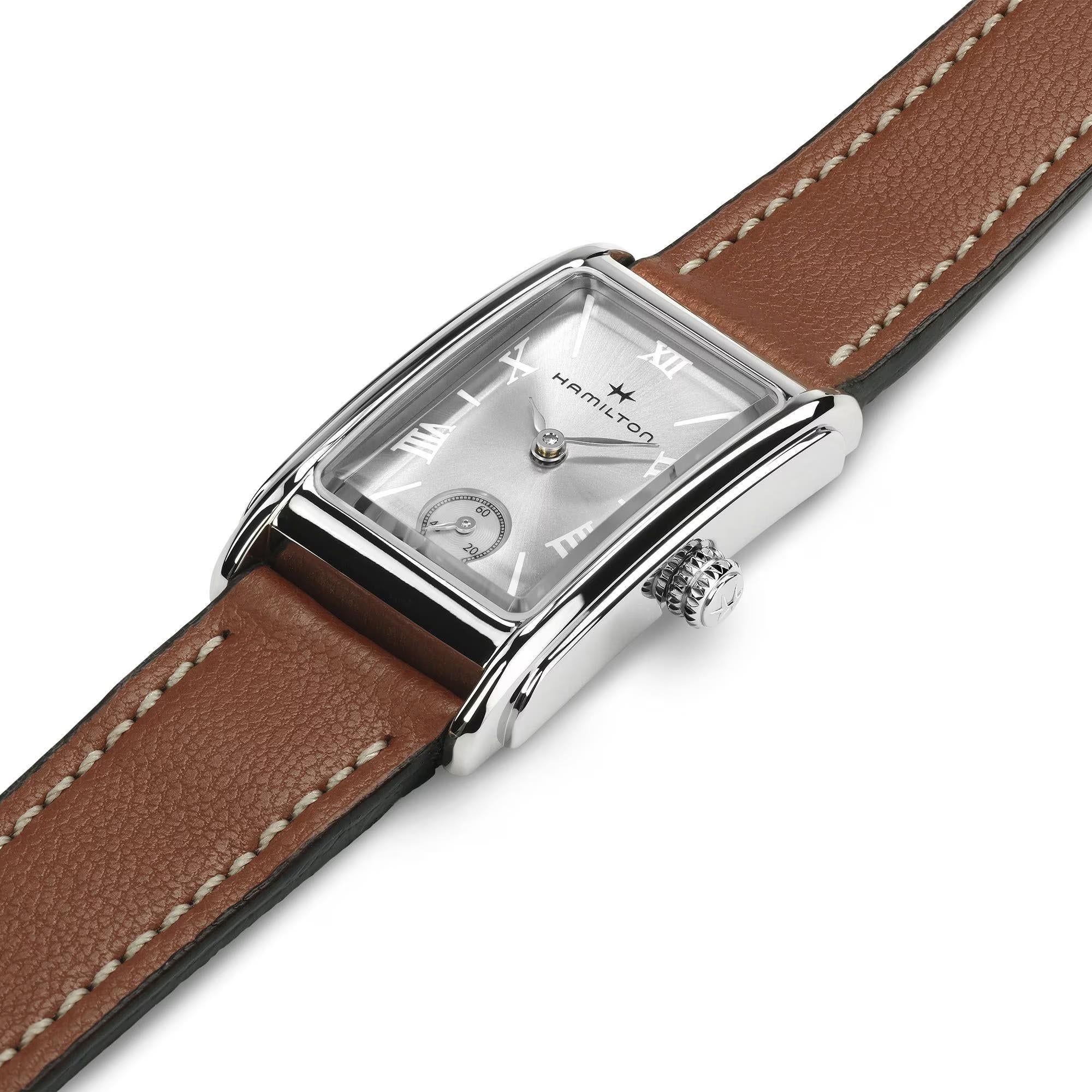 Hamilton American Classic 19mm Silver Dial Leather Ladies Quartz Watch H11221550