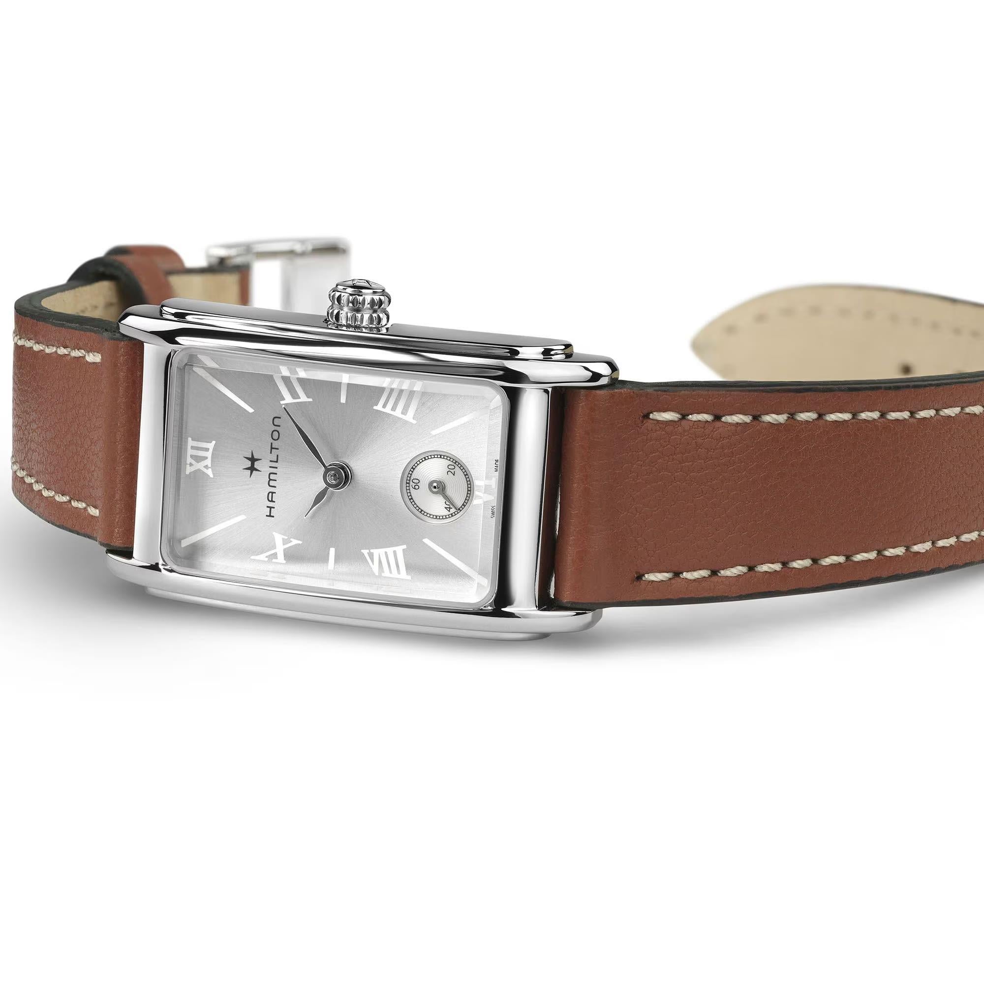 Hamilton American Classic 19mm Silver Dial Leather Ladies Quartz Watch H11221550
