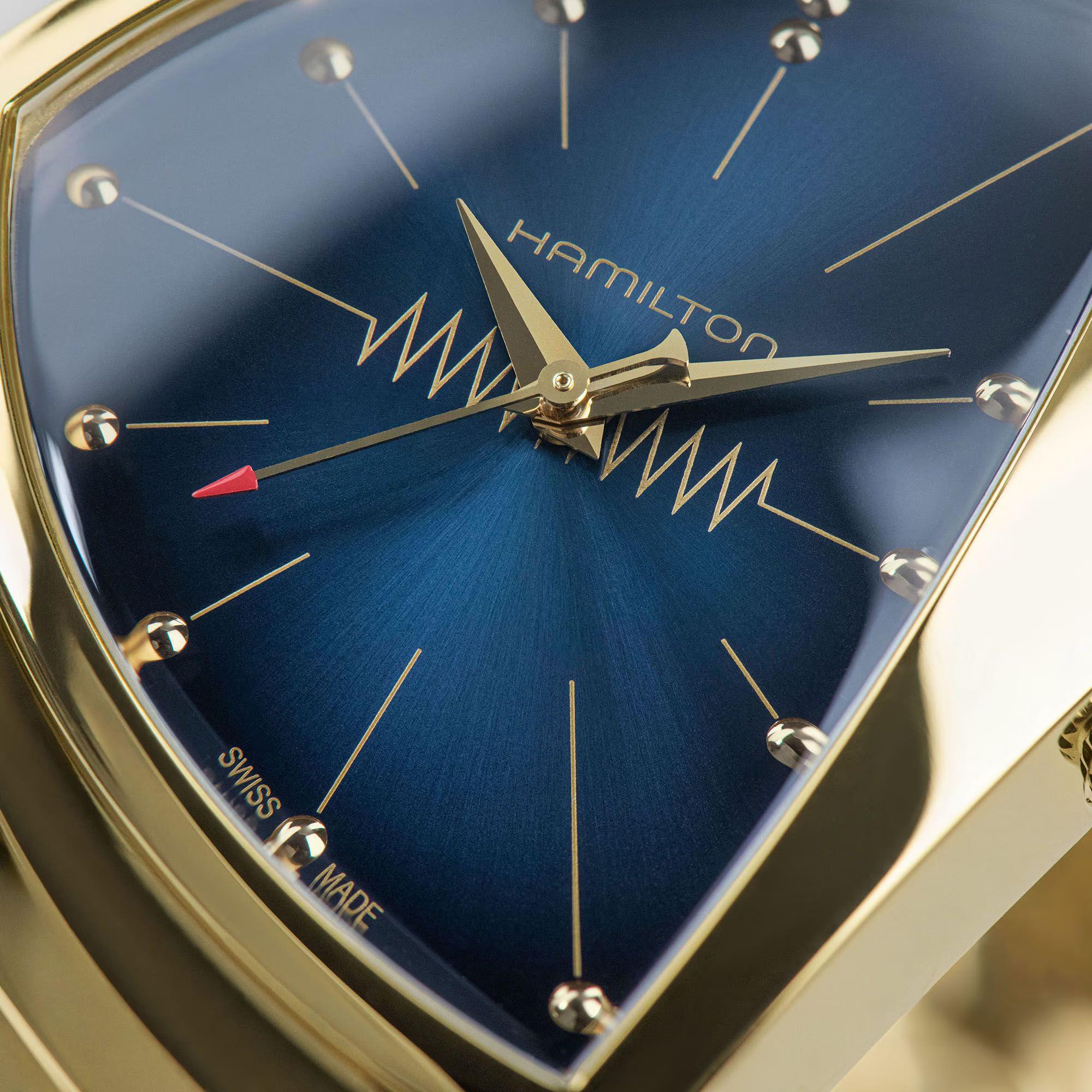 Hamilton Ventura 32mm Blue Dial Steel Ladies Quartz Watch H24301141