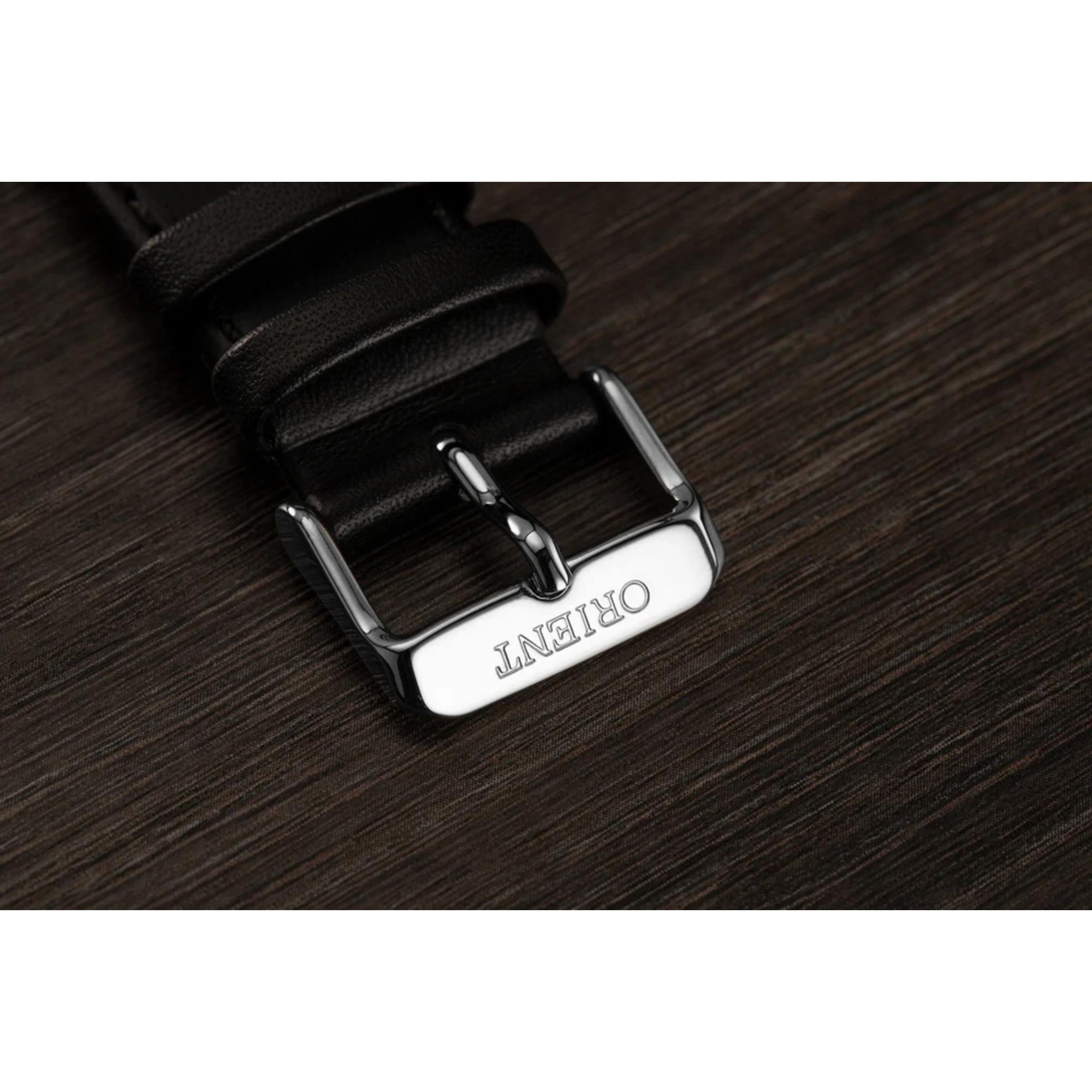 Orient Bambino 40.5mm Blue Dial Leather Mens Automatic Watch TAC0000DD0