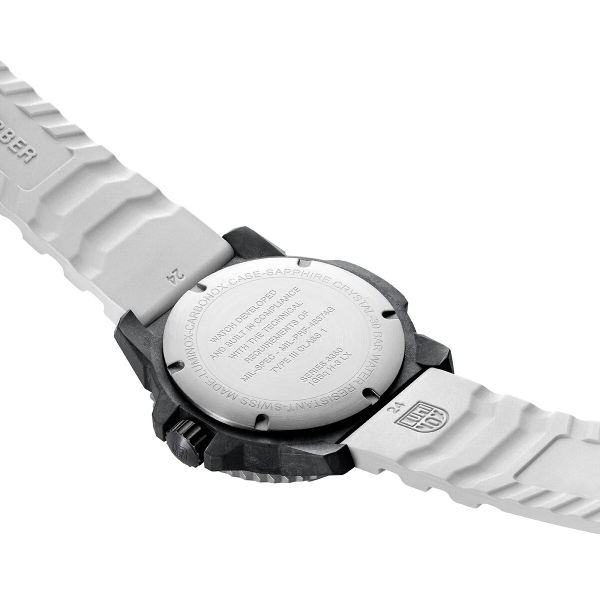 Luminox MIL-SPEC 46mm Schwarzes Zifferblatt Gummiband Herren Quarz Uhr XL.3359.SET