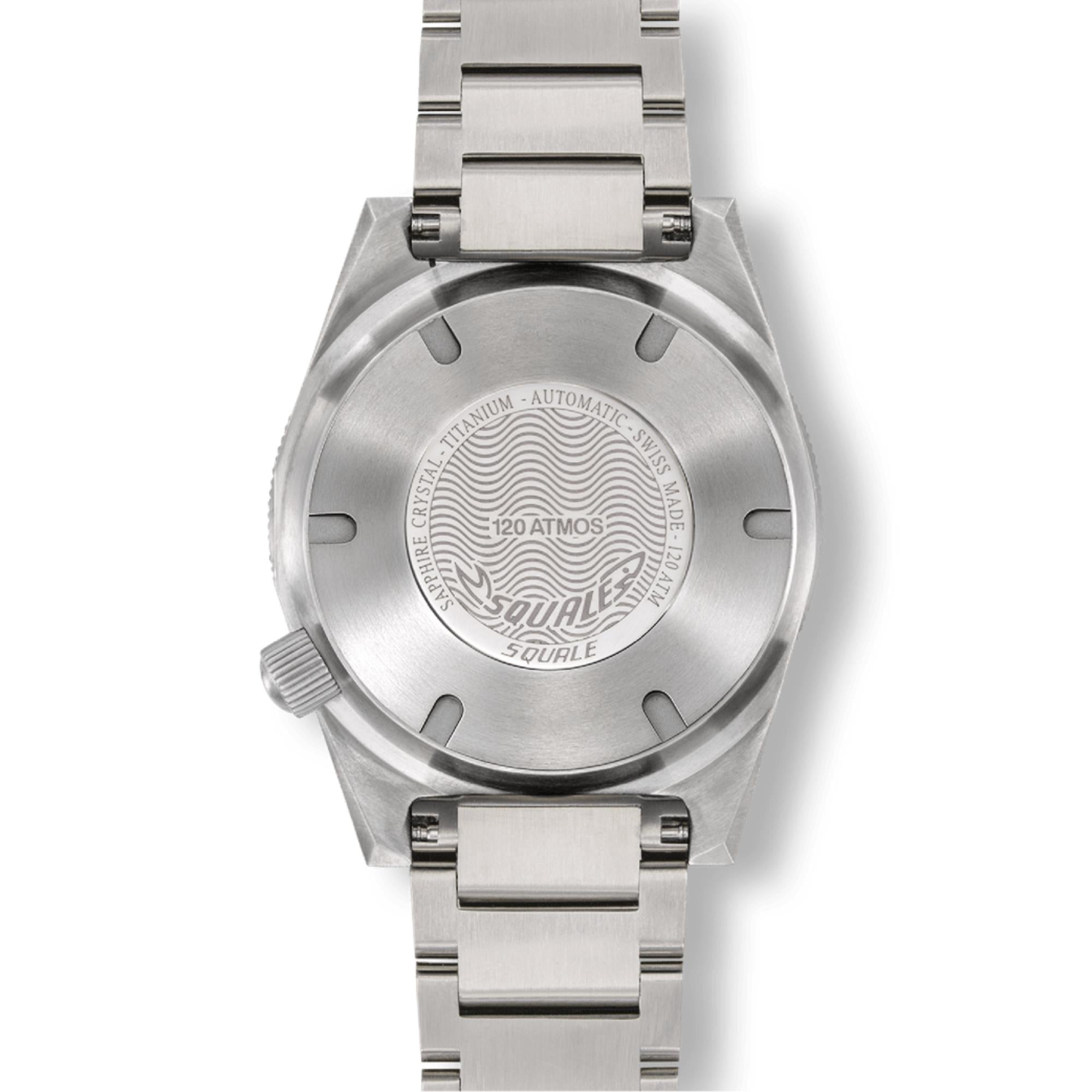 Squale Master Titanium 65th Anniversary Automatic Black Dial Titanium Strap Men's Watch MASTIBKBK.TI20