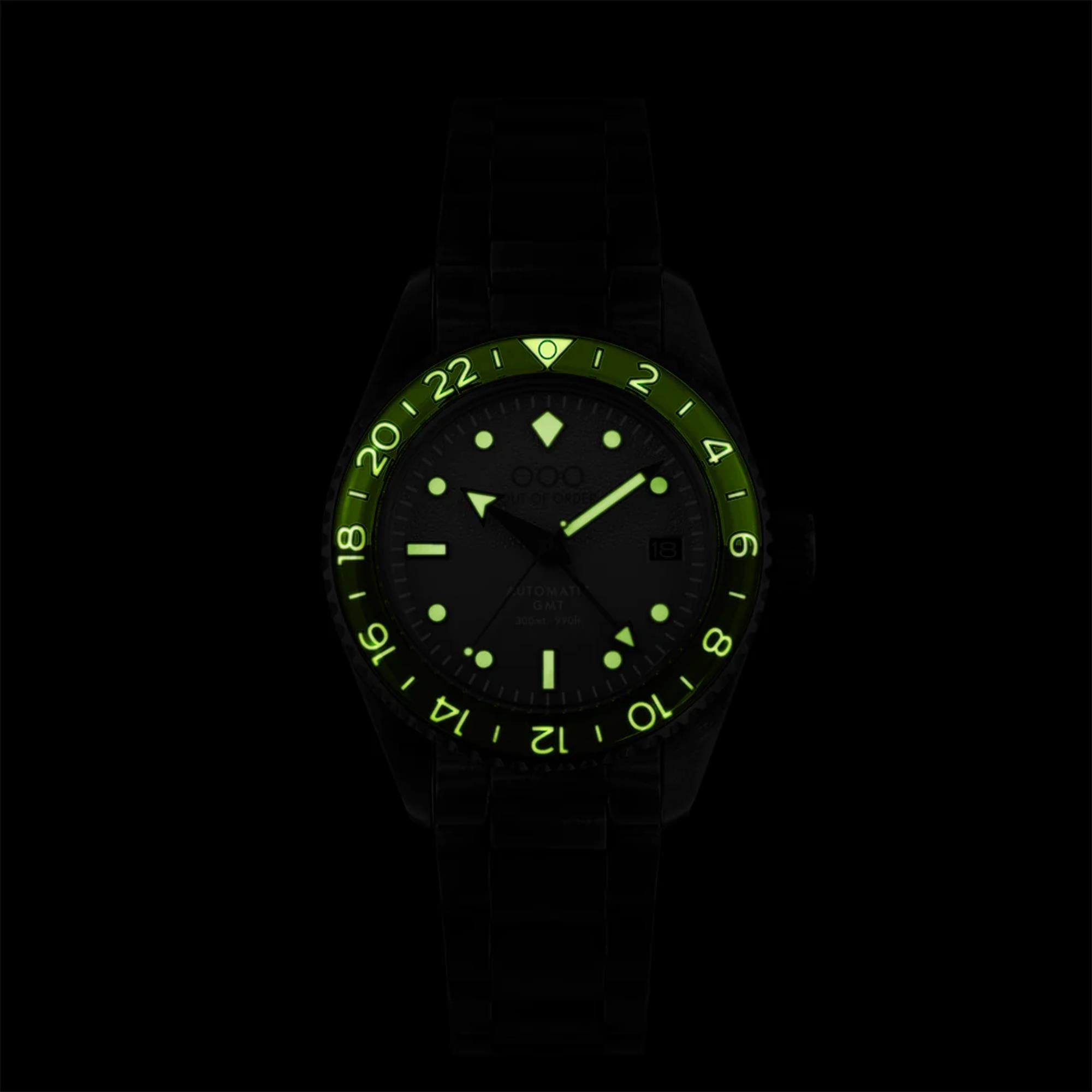 Out Of Order OOO.001-25.BB.BAND.SS Shaker GMT Men's Watch