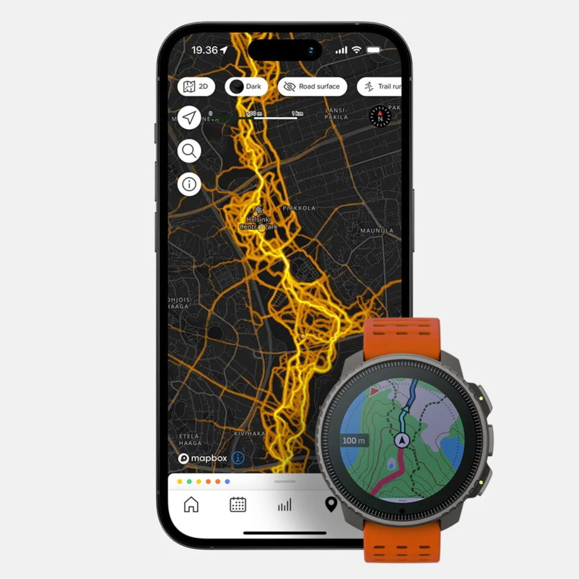 Suunto SS050861000 Vertical Titanium Digital Smart Watch