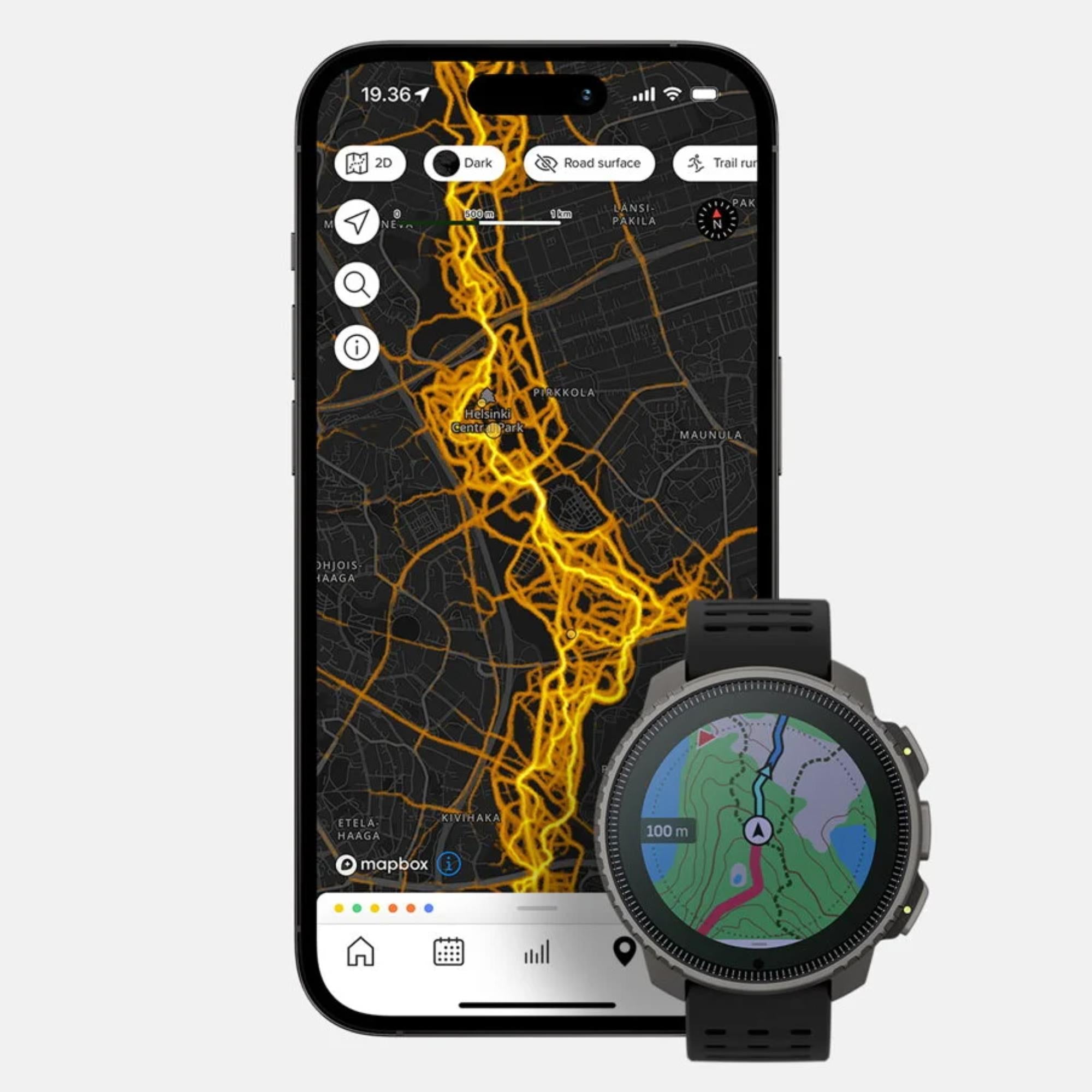 Suunto SS050978000 Vertical Solar All Black Digital Smart Watch