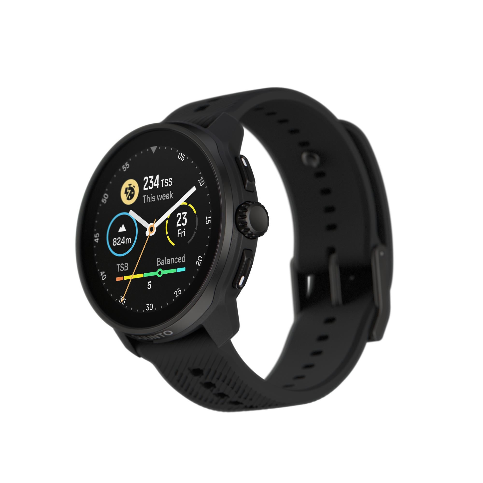 Suunto Race S All Black AMOLED Digital Silikon Smart Fitness Uhr SS051013000
