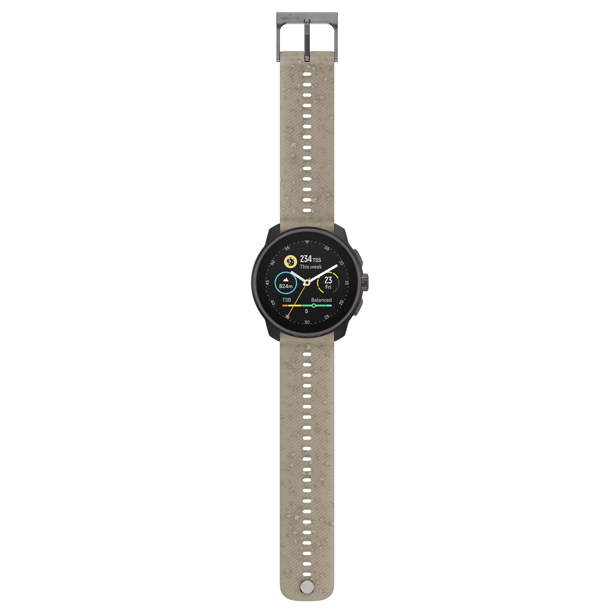 Suunto Race S Grave Gray AMOLED Digital Silicone Strap Smart Fitness Watch SS051014000