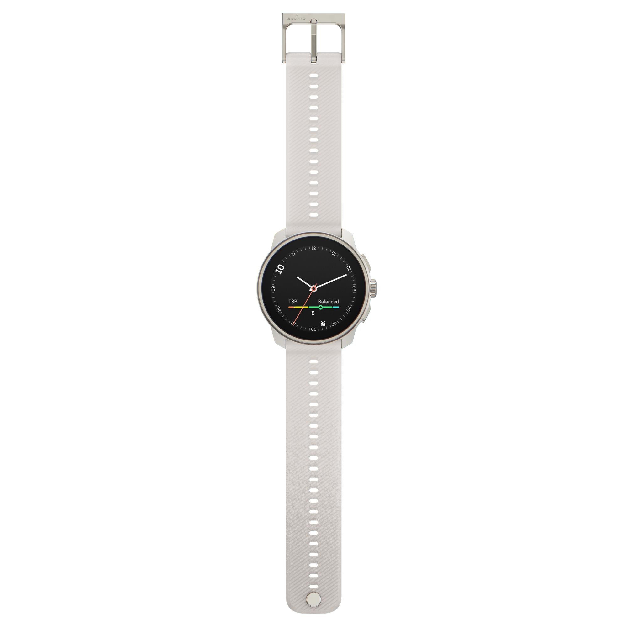 Suunto Race S Powder Gray AMOLED Digital Silicone Strap Smart Fitness Watch SS051017000
