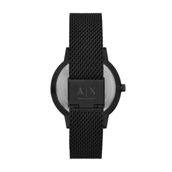 Armani Exchange Quartz Black Dial Steel Mesh Strap Men’s Watch AX2760 - WatchNation
