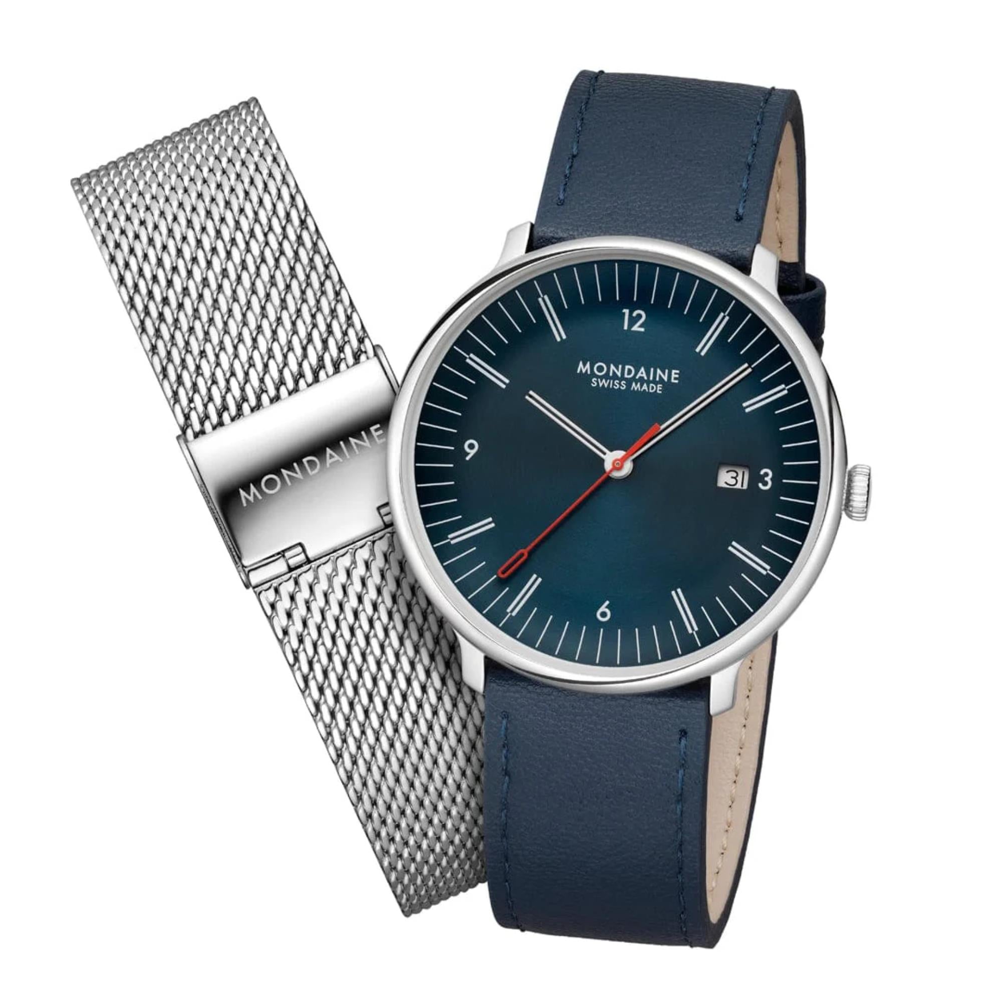 Mondaine MLE.41240.LQV.SET Doppio Quartz Men's Watch