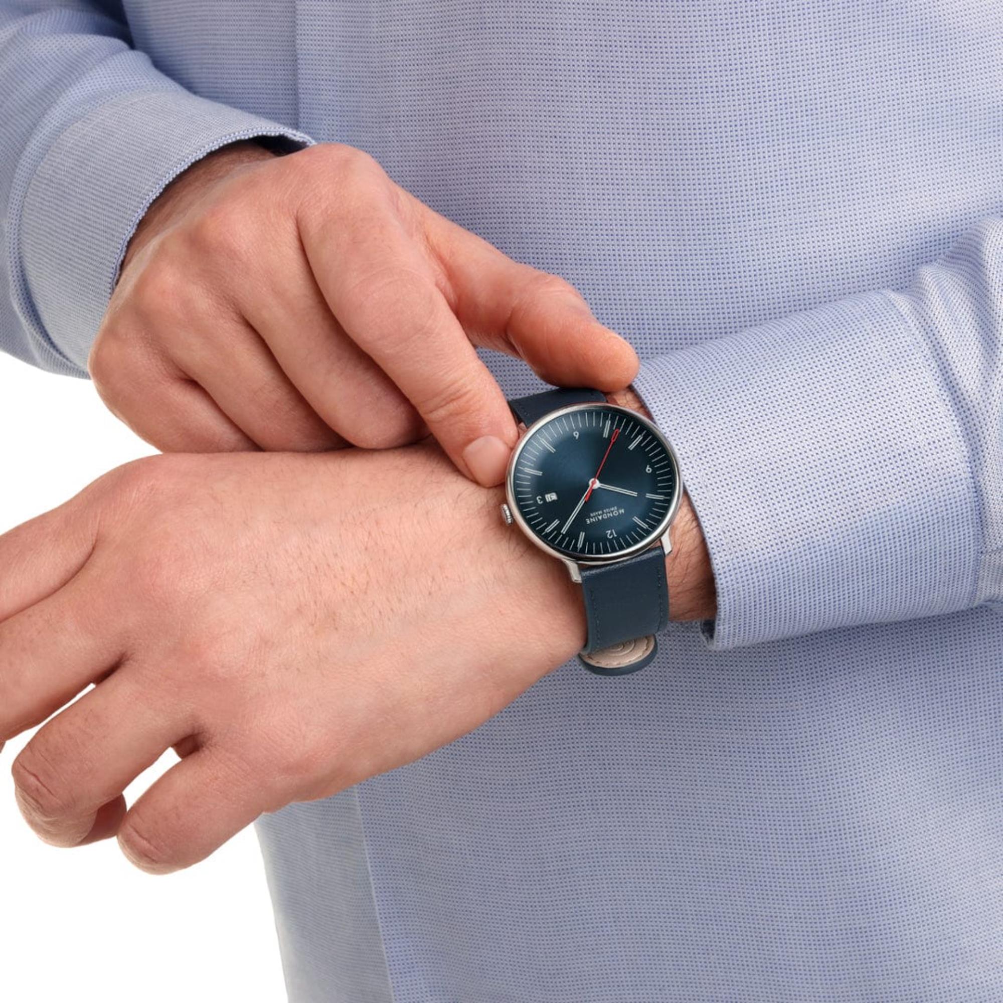 Mondaine MLE.41240.LQV.SET Doppio Quartz Men's Watch