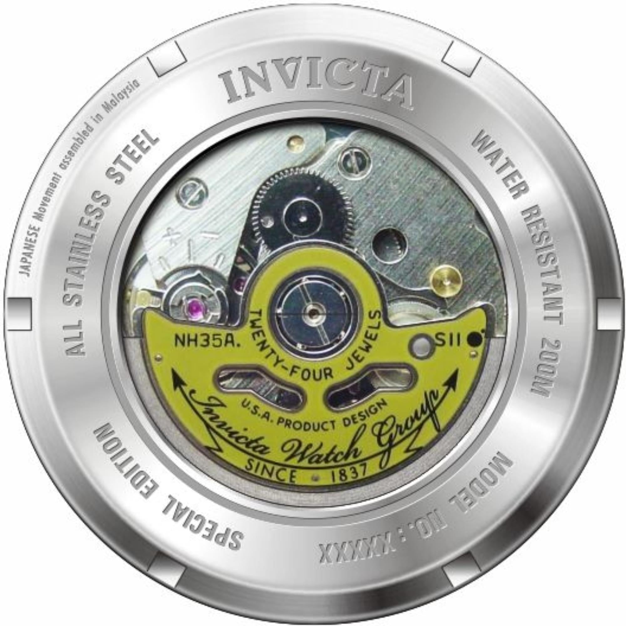 Invicta Pro Diver Automatik Blaues Zifferblatt Stahlarmband Herrenarmbanduhr 30601