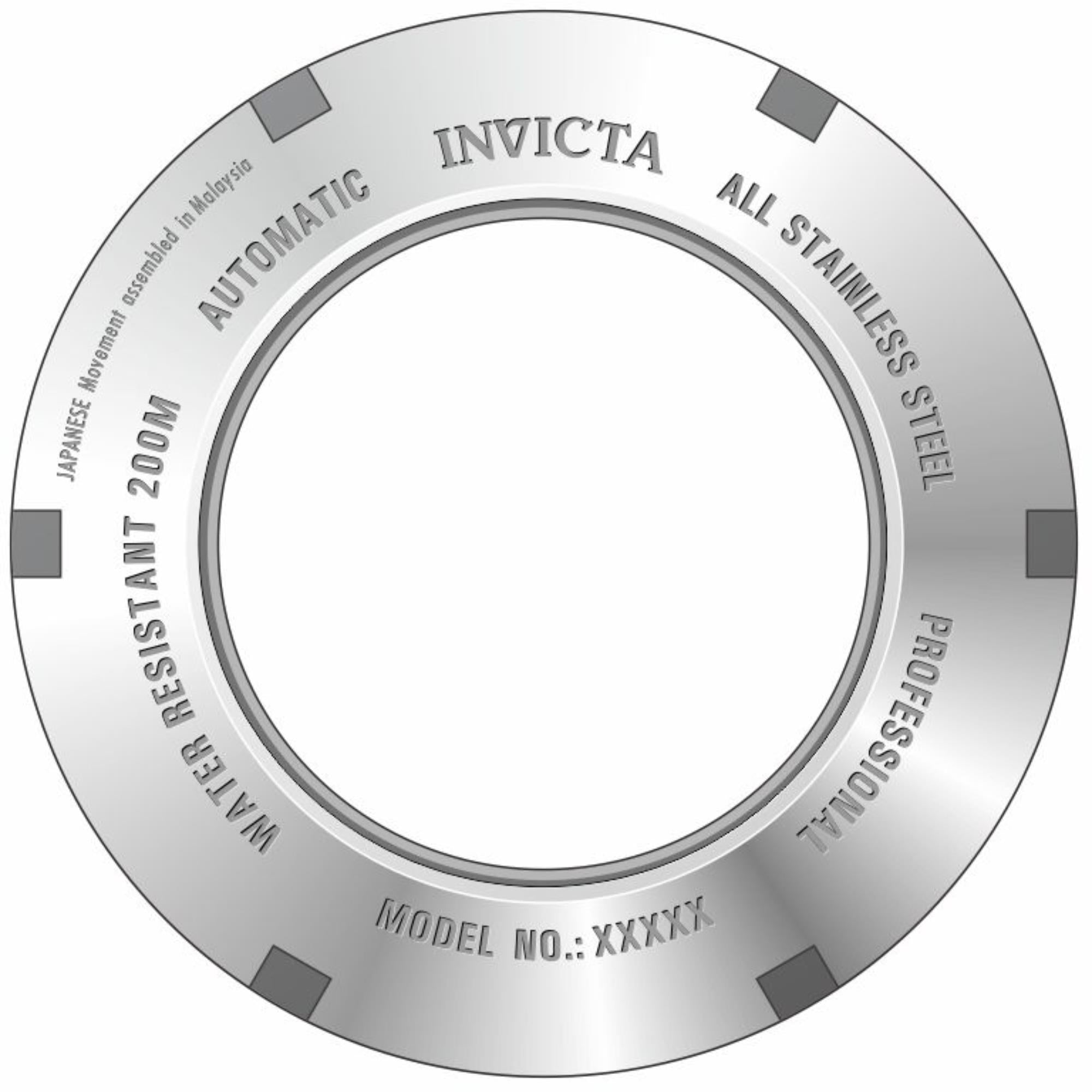 Invicta Pro Diver Automatik Blaues Zifferblatt Stahlarmband Herrenarmbanduhr 36784
