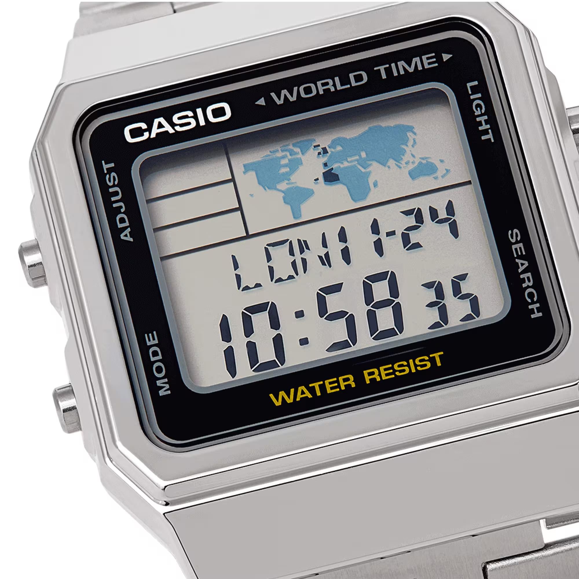 Casio Vintage Quartz Digital Steel Strap Watch A500WEA-1EF