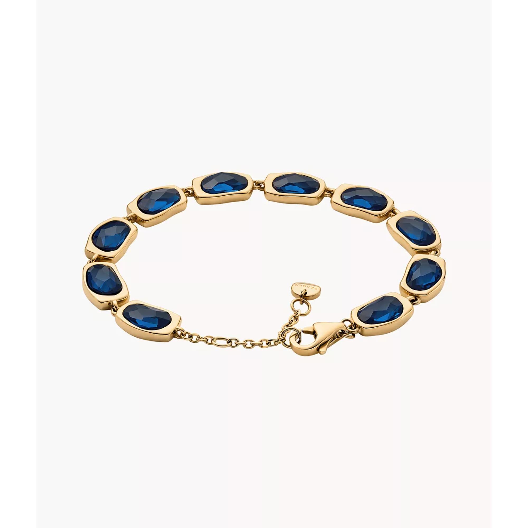 Skagen SKJ1888710 Sofie Sea Glass Gold-Tone Women's Bracelet