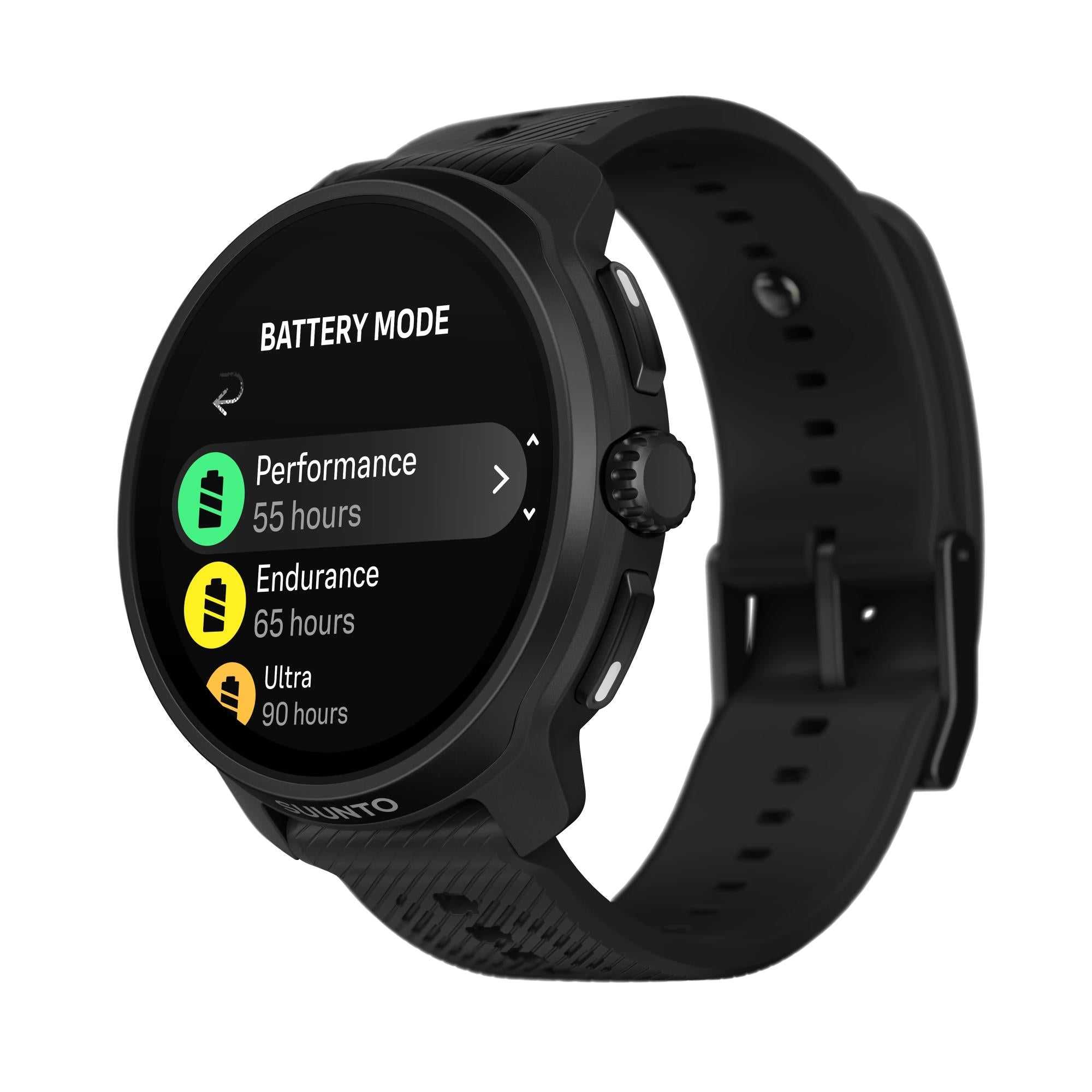 Suunto Race 2 All Black AMOLED Digital Silicone Strap Smart Fitness Watch SS051200000