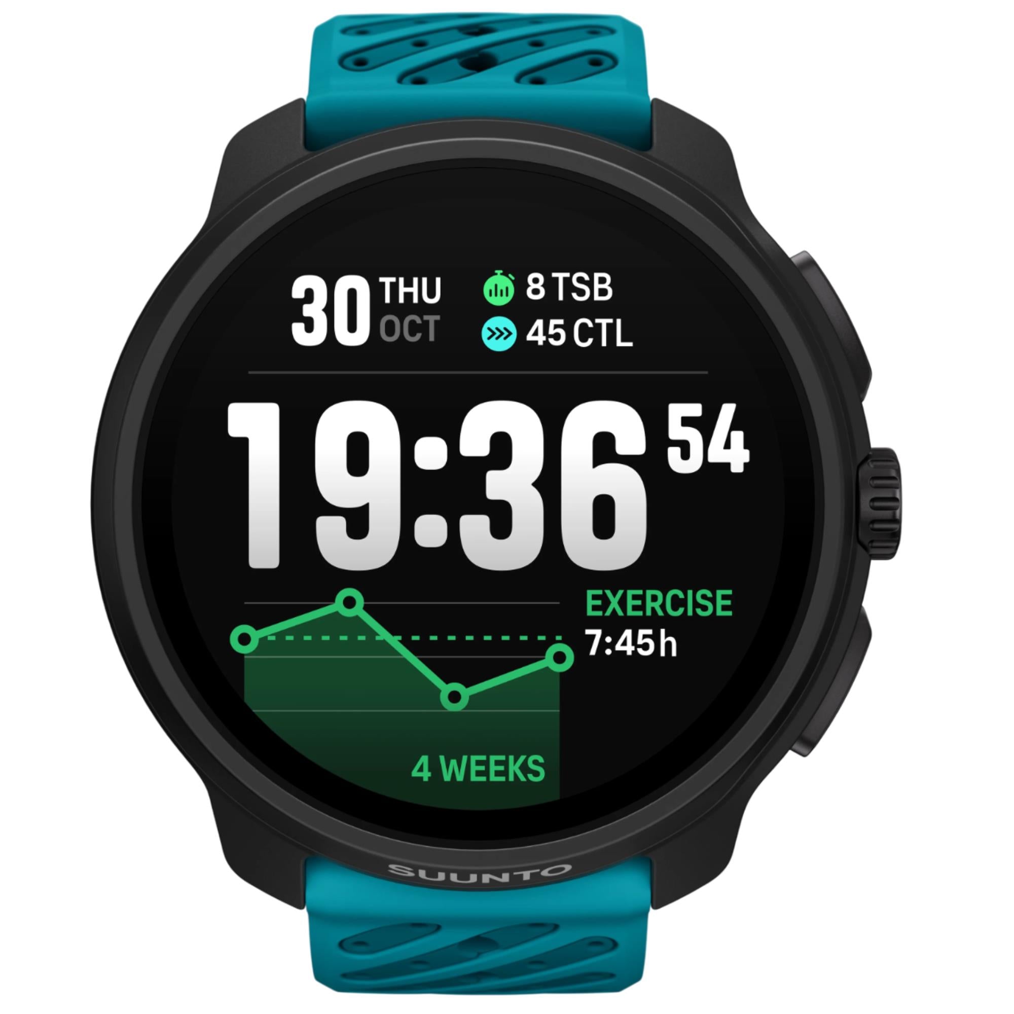 Suunto SS051242000 Race 2 Wave Blue AMOLED Digital Smart Fitness Watch