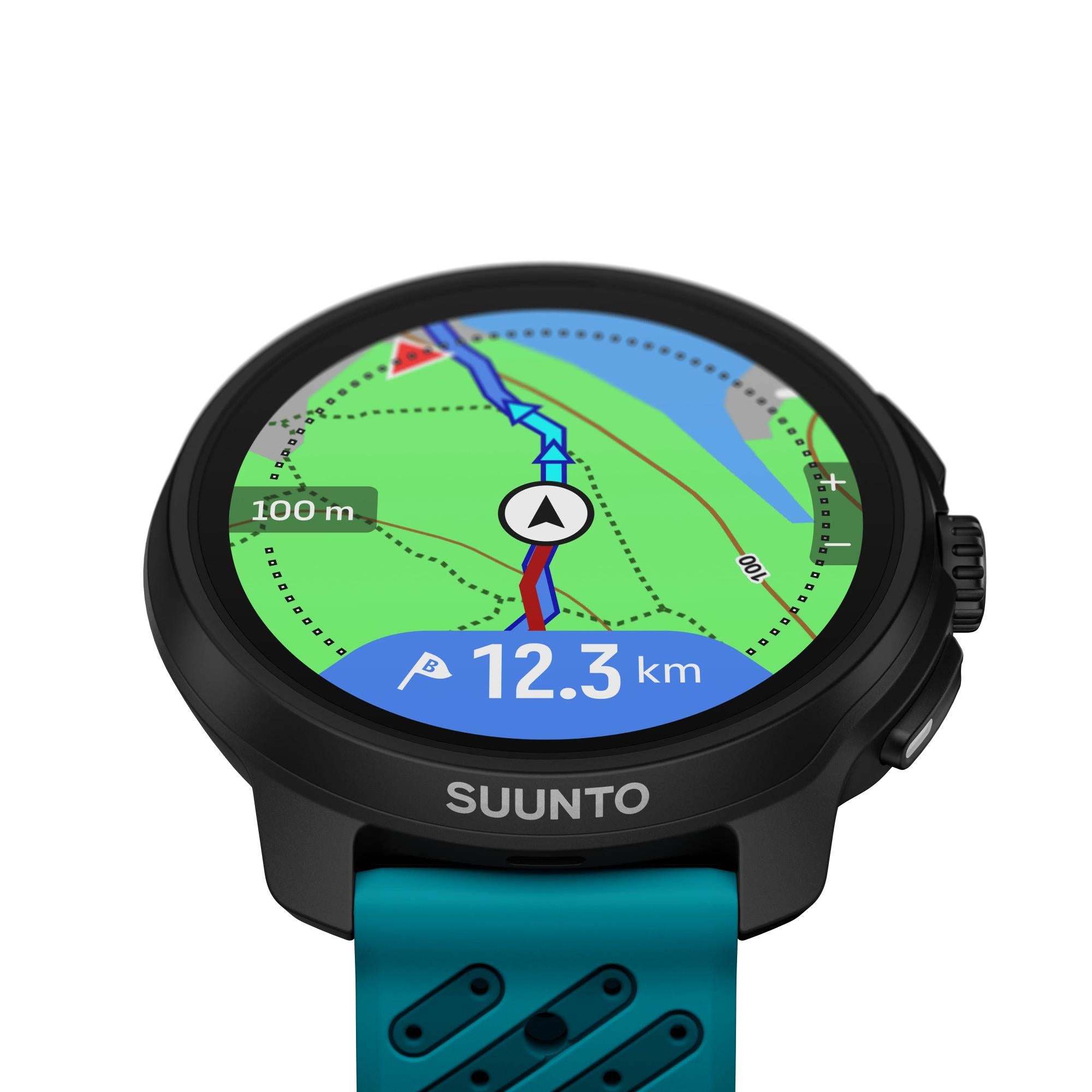 Suunto SS051242000 Race 2 Wave Blue AMOLED Digital Smart Fitness Watch