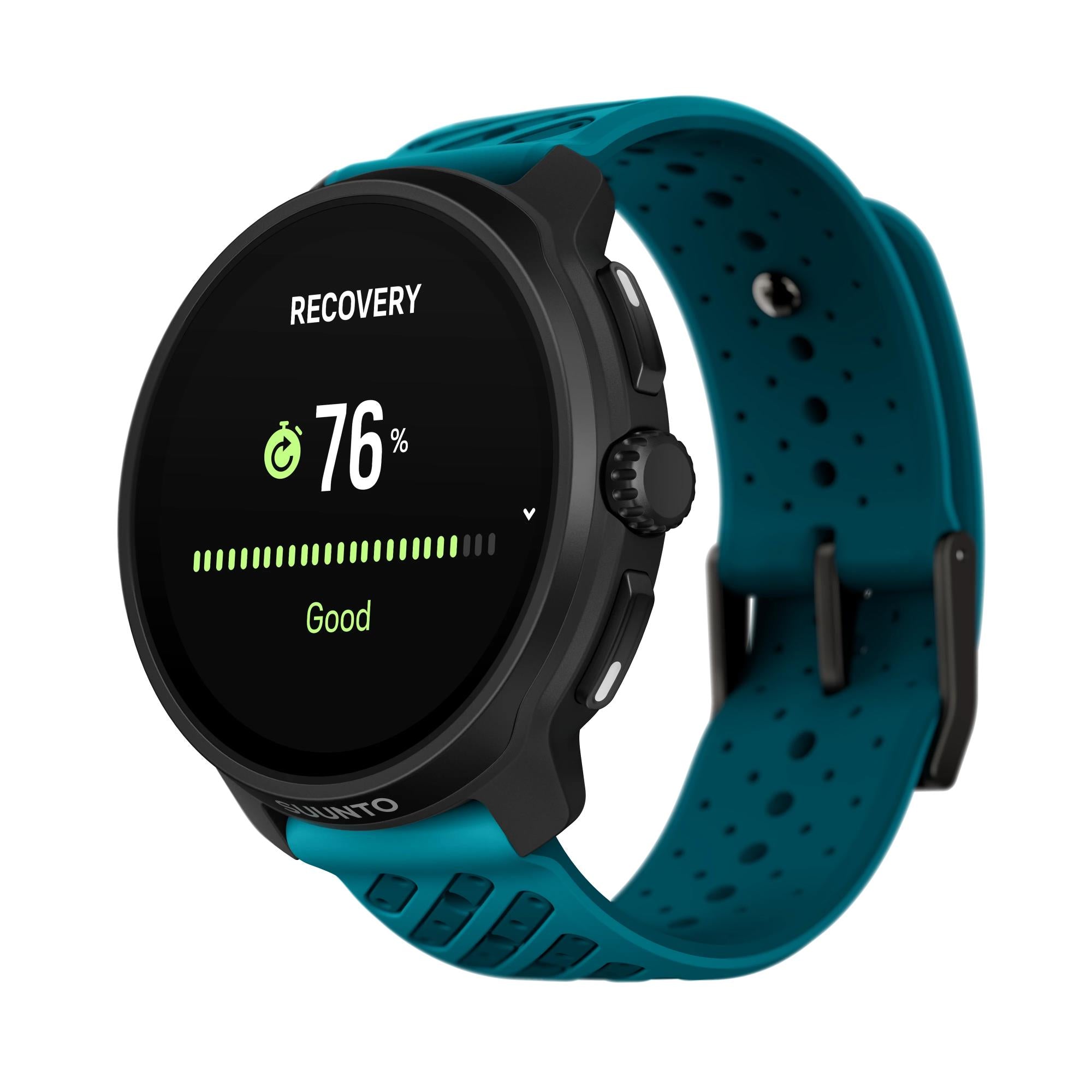 Suunto SS051242000 Race 2 Wave Blue AMOLED Digital Smart Fitness Watch