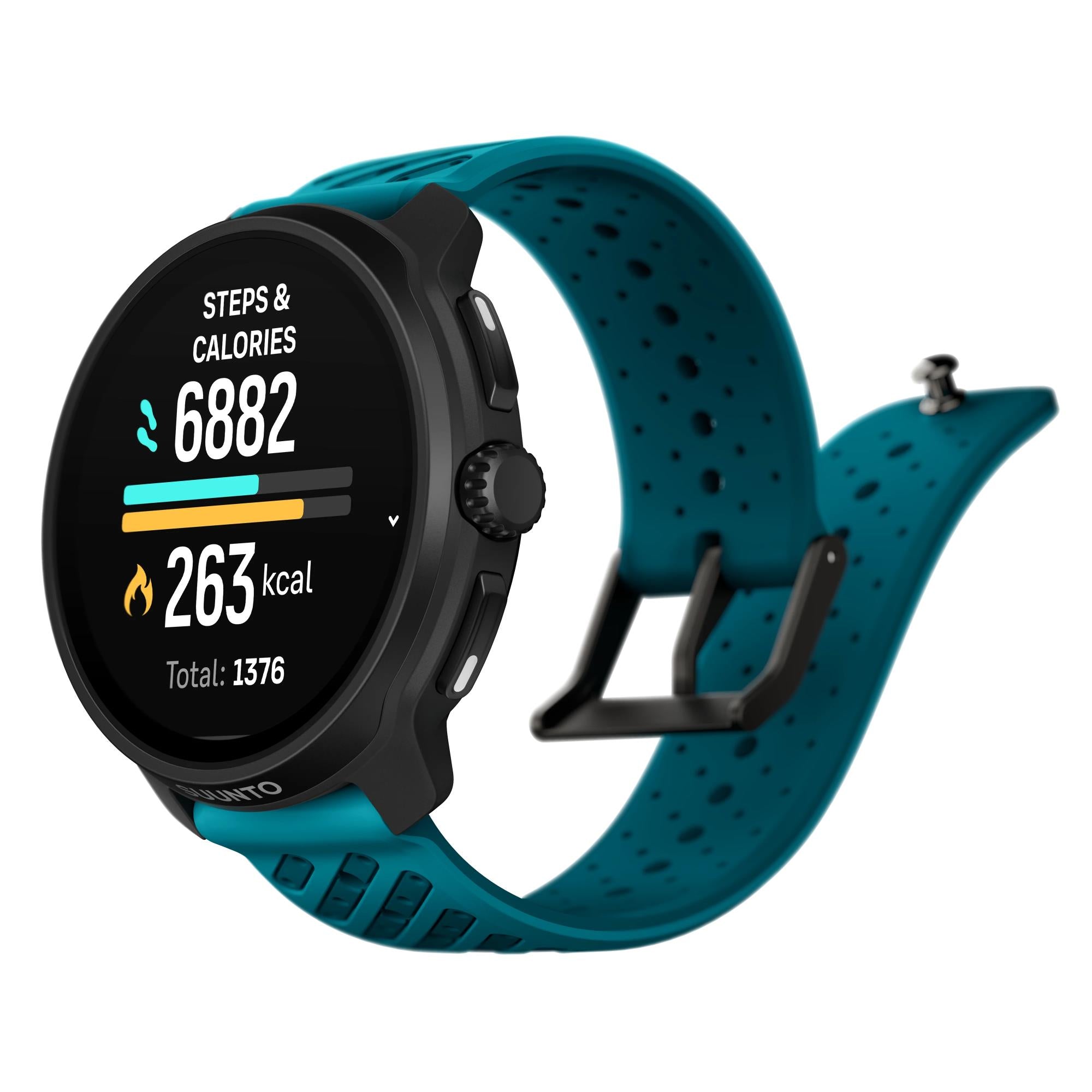 Suunto SS051242000 Race 2 Wave Blue AMOLED Digital Smart Fitness Watch
