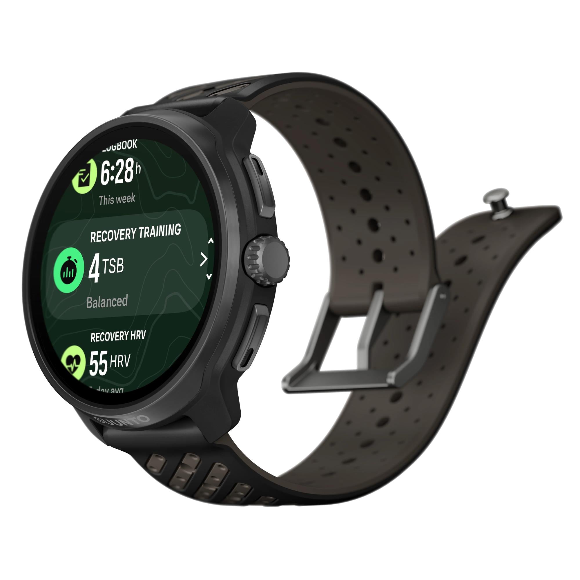 Suunto SS051202000 Race 2 Titanium Black AMOLED Digital Smart Watch