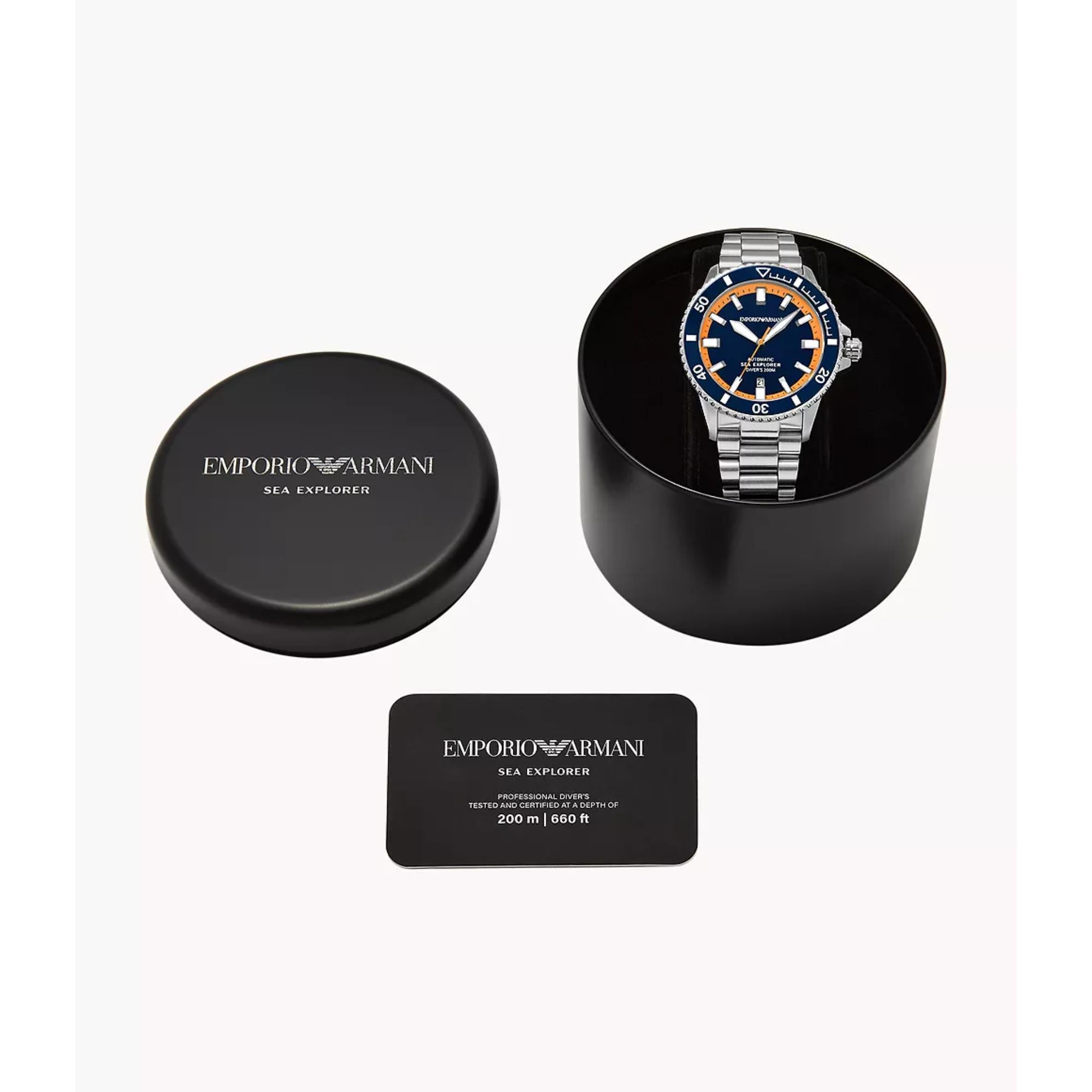 Emporio Armani Sea Explorer Automatic Blue Dial Men's Watch AR60090