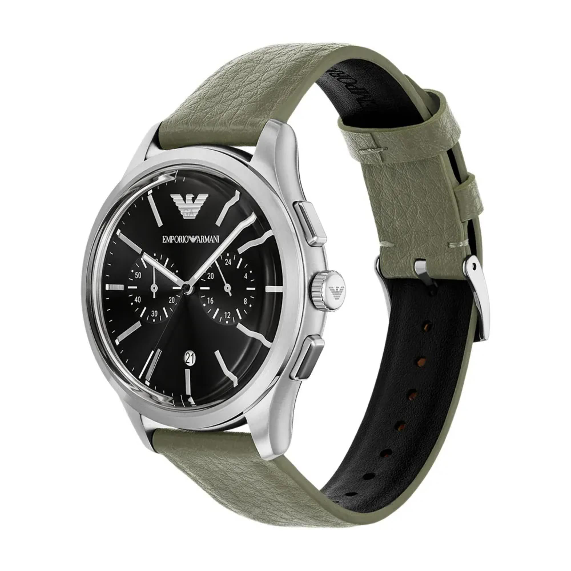 Emporio Armani Dario Chronograph Black Dial Men's Watch AR11693