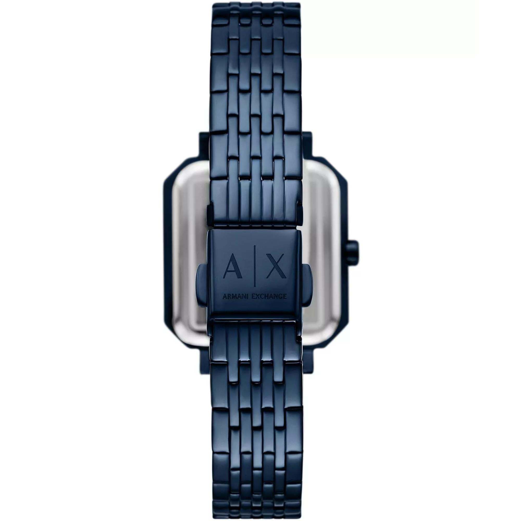 Armani Exchange Leila 27mm Blue Dial Steel Ladies Quartz Watch AX5730