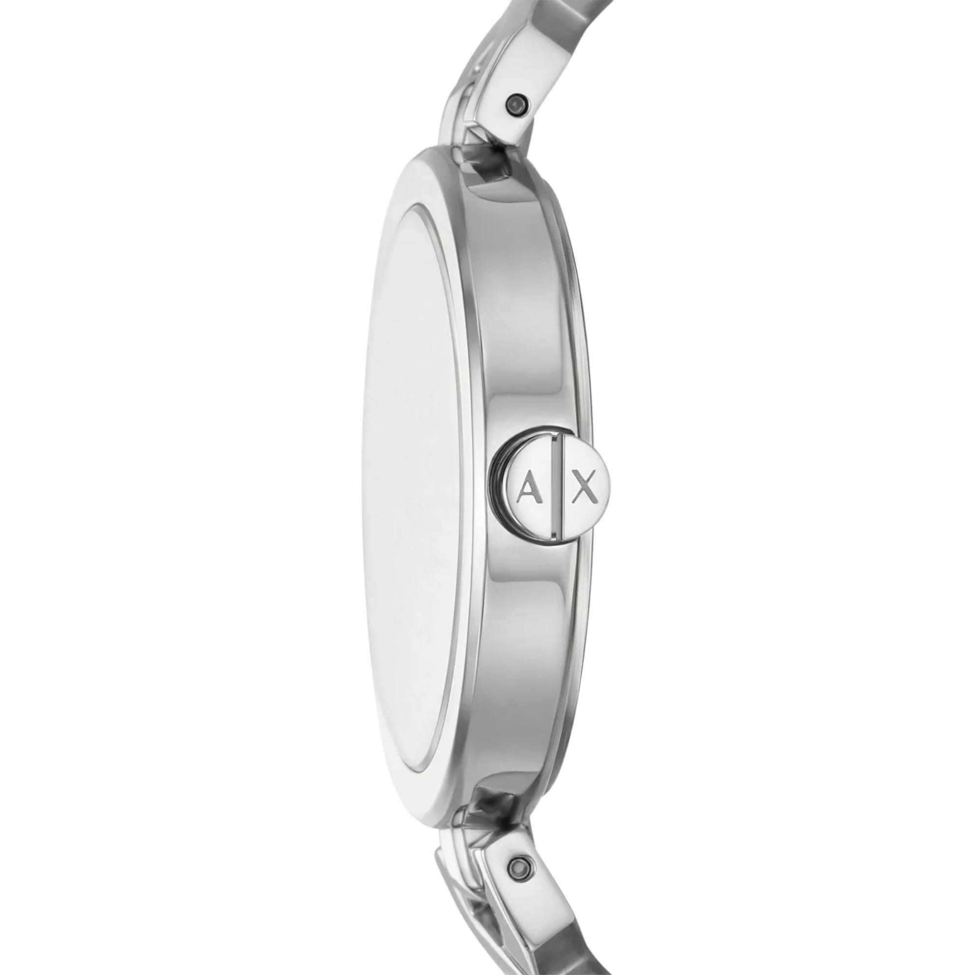 Armani Exchange Ava 32mm Silbernes Zifferblatt Stahl Damen Quarz Uhr AX5830
